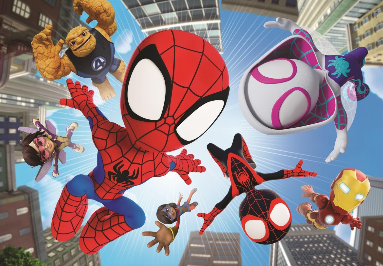 marvel-spidey-friends-puzzle-enfant-104-pi-ces-d-s-4-ans image 2