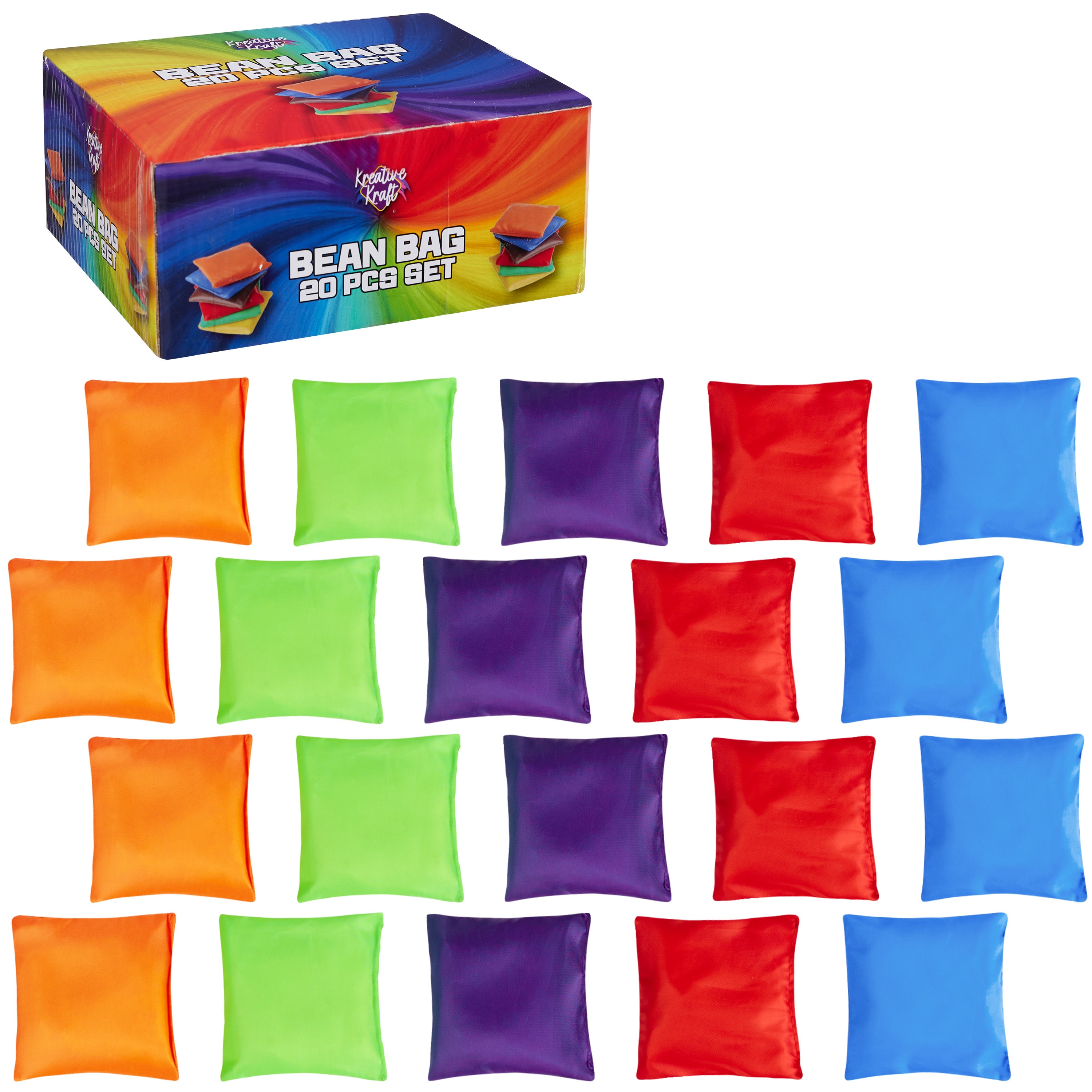 kreativekraft-bean-bag-set-20-sacs-lest-s-couleurs image 1