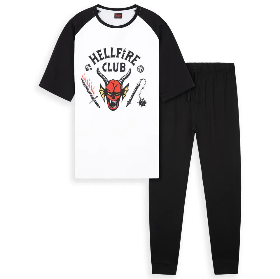 stranger-things-pyjama-homme-coton-t-shirt-pantalon image 1