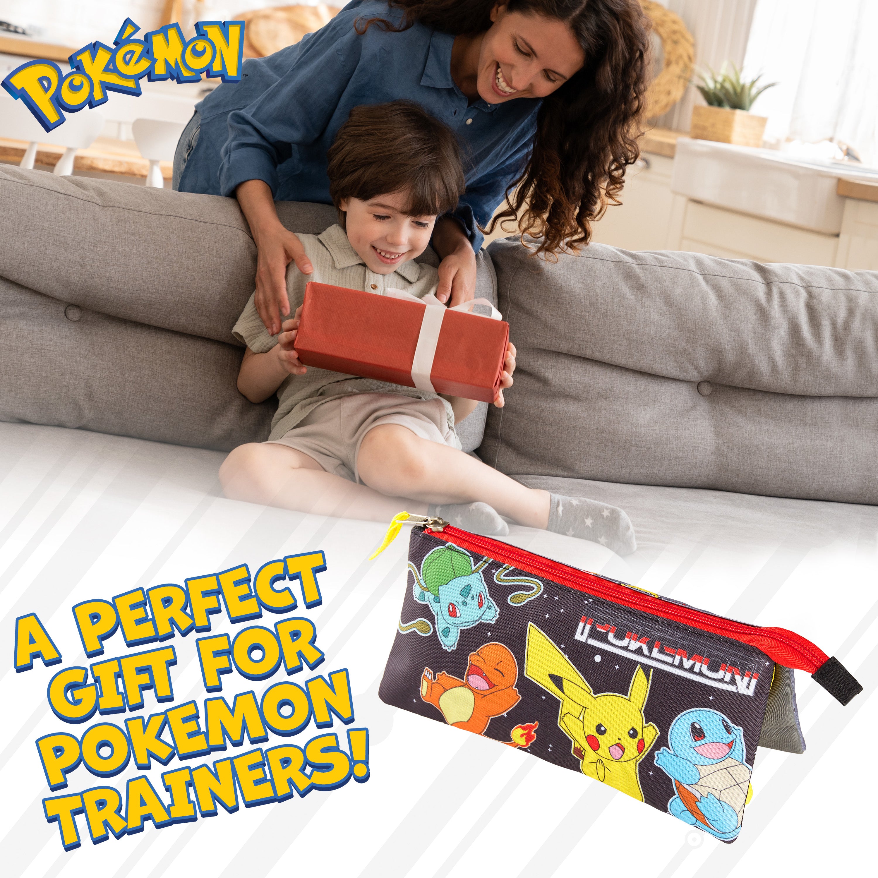 pok-mon-trousse-pikachu-triple-compartiment-enfant-rentr-e image 2