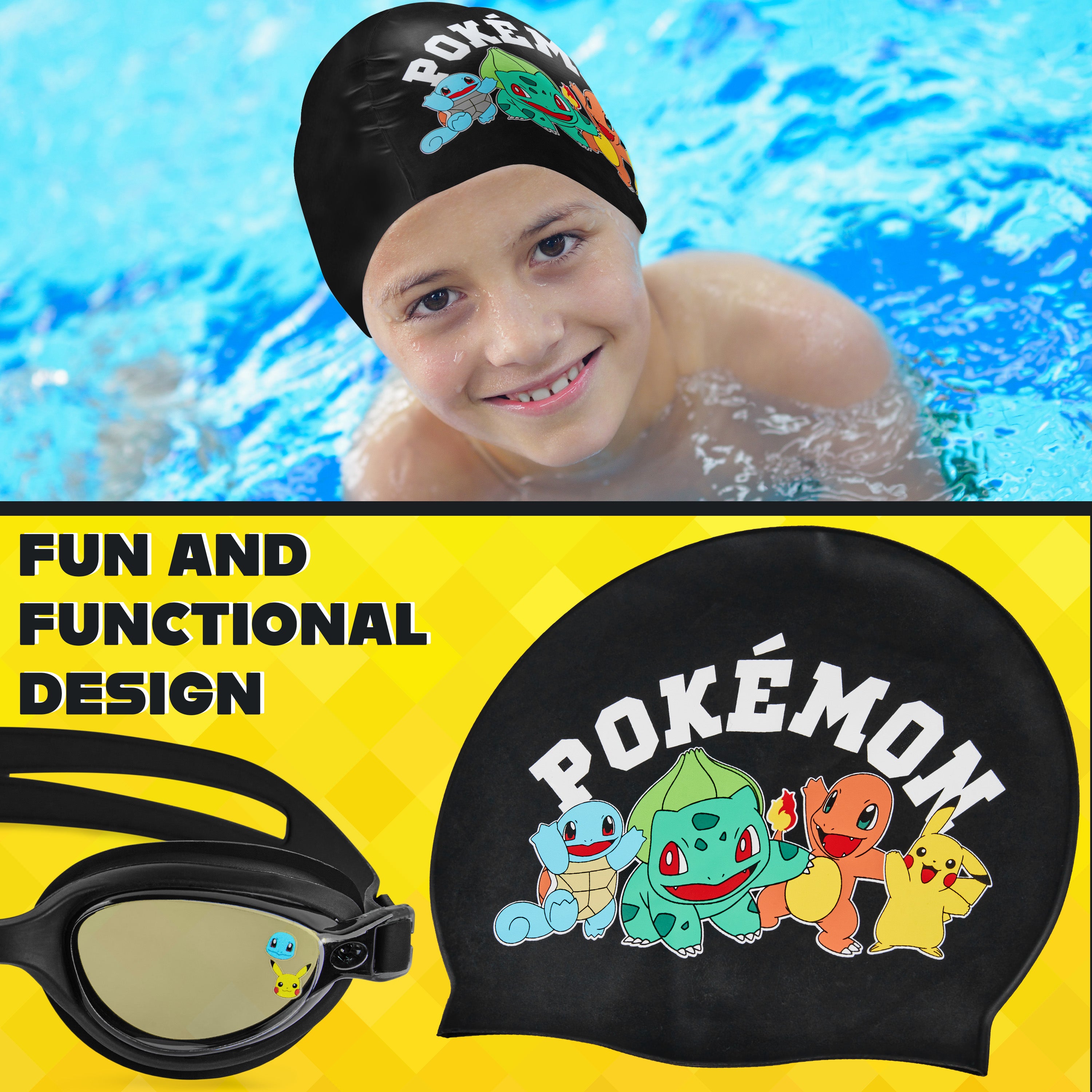 get-trend-boys-lunettes-natation-bonnet-enfant-anti-bu-e-pokemon image 2