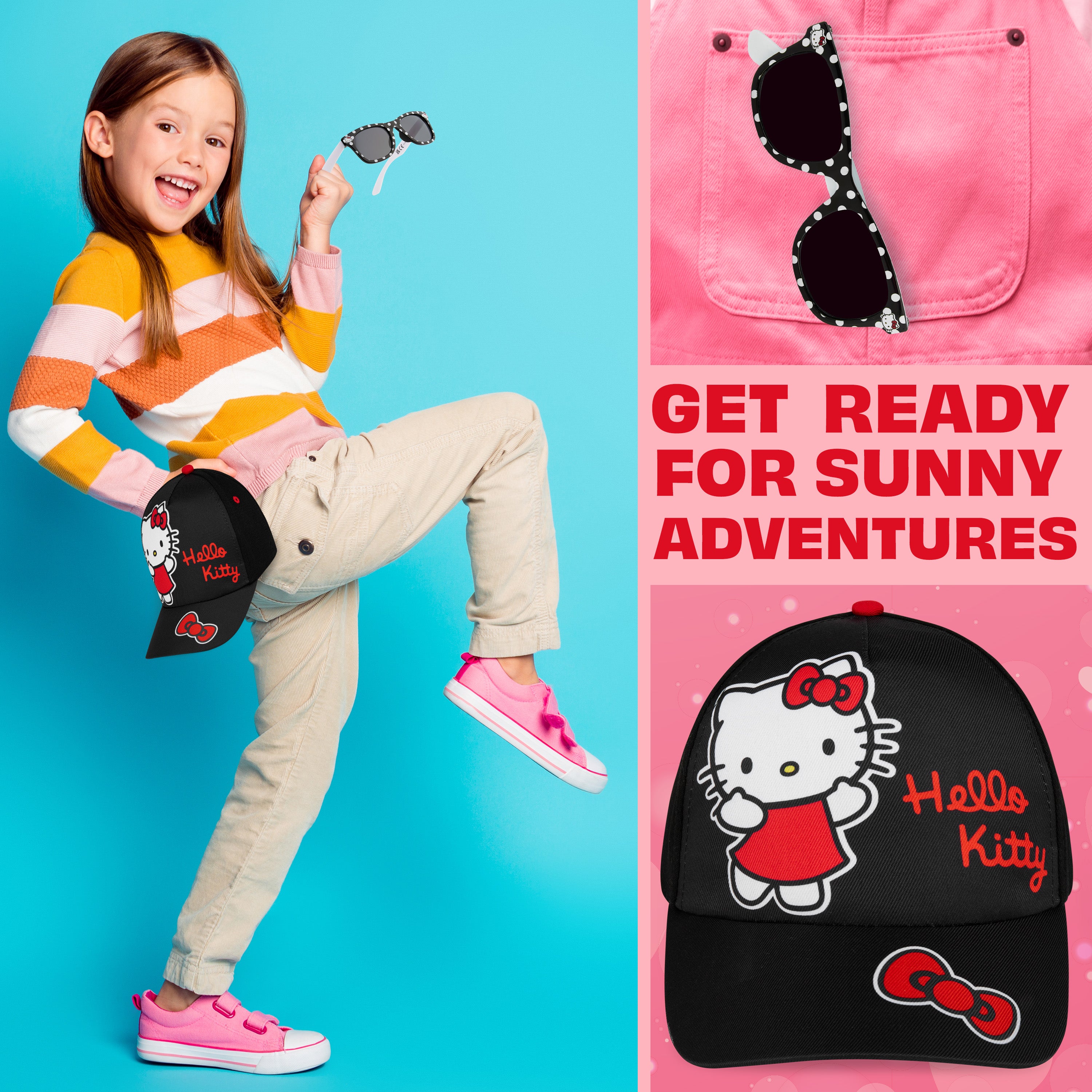 hello-kitty-casquette-lunettes-soleil-fille-uv400-t image 2