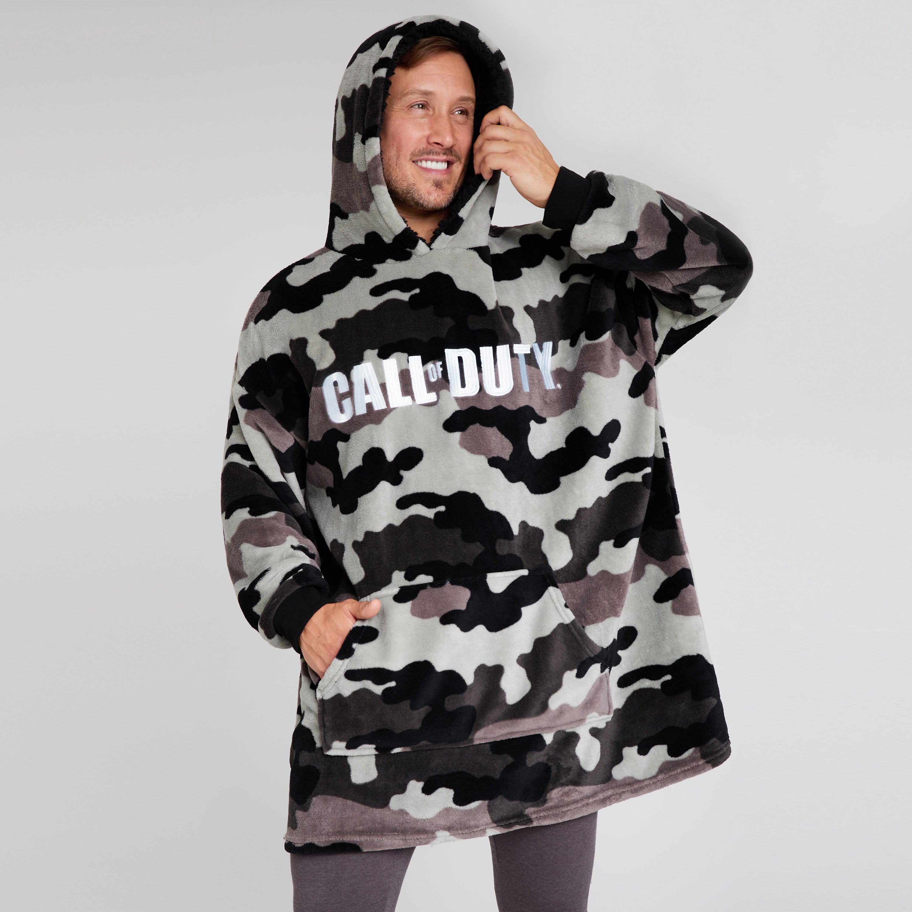 call-of-duty-sweat-plaid-hoodie-homme-gris-camo-taille-unique image 4