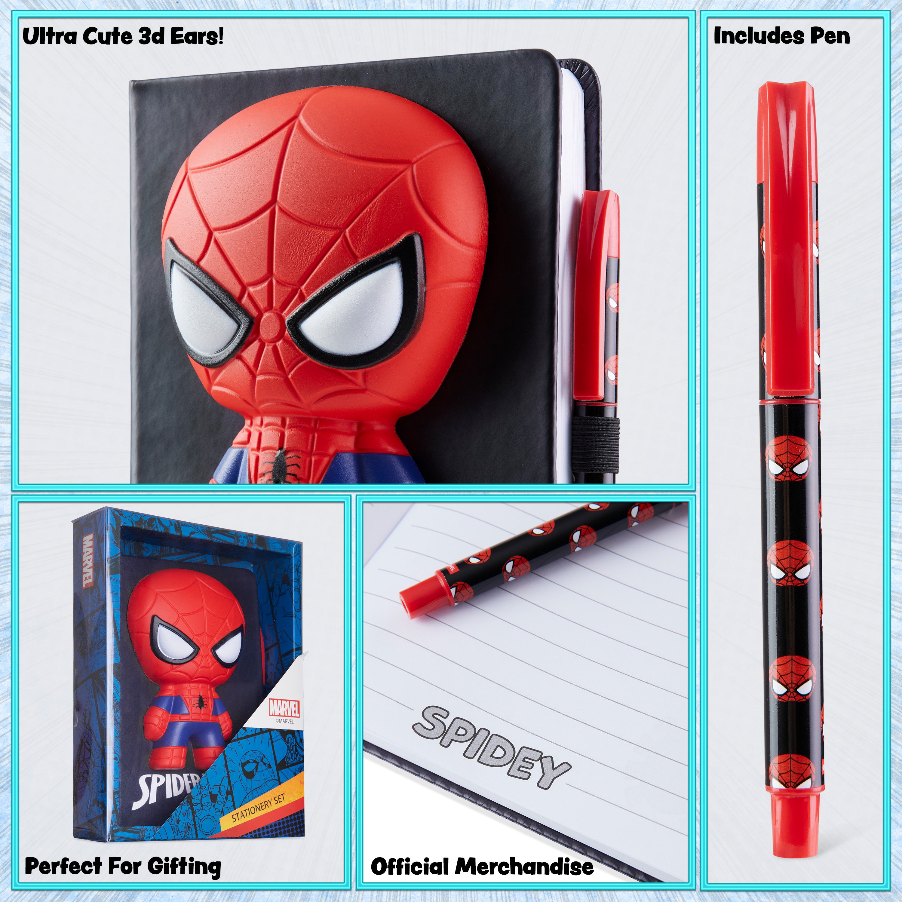 marvel-spiderman-carnet-a5-3d-stylo-enfant image 6