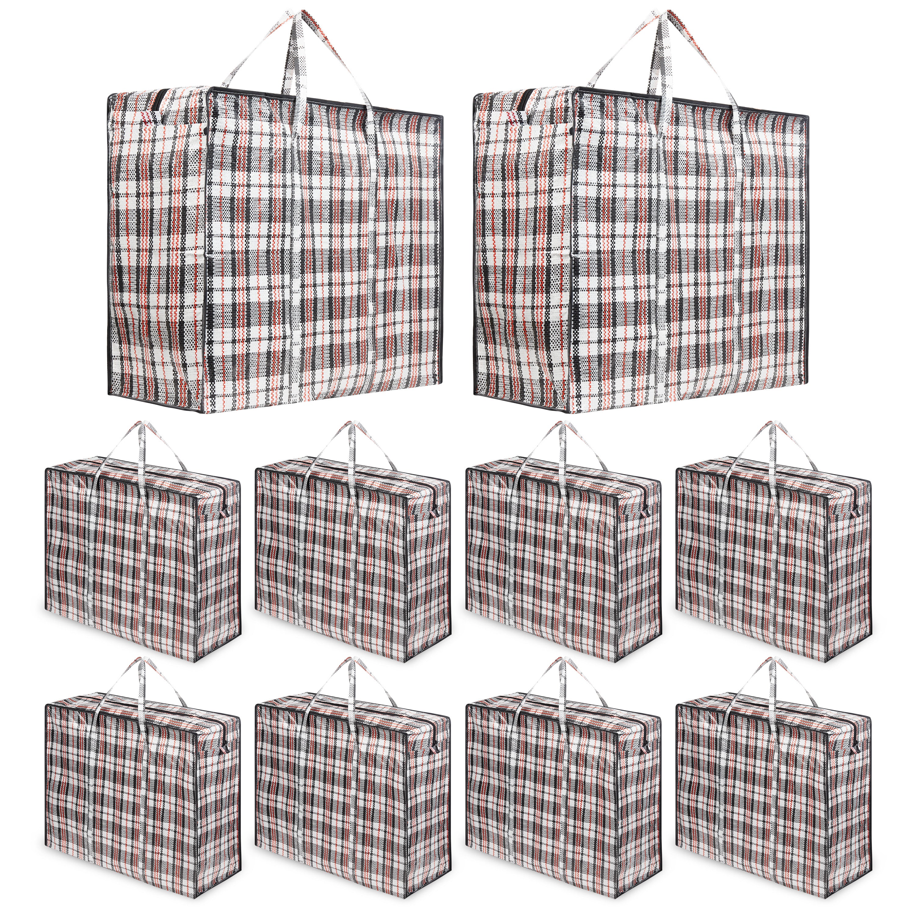get-trend-sacs-de-rangement-zipp-s-nylon-lot-de-10 image 1
