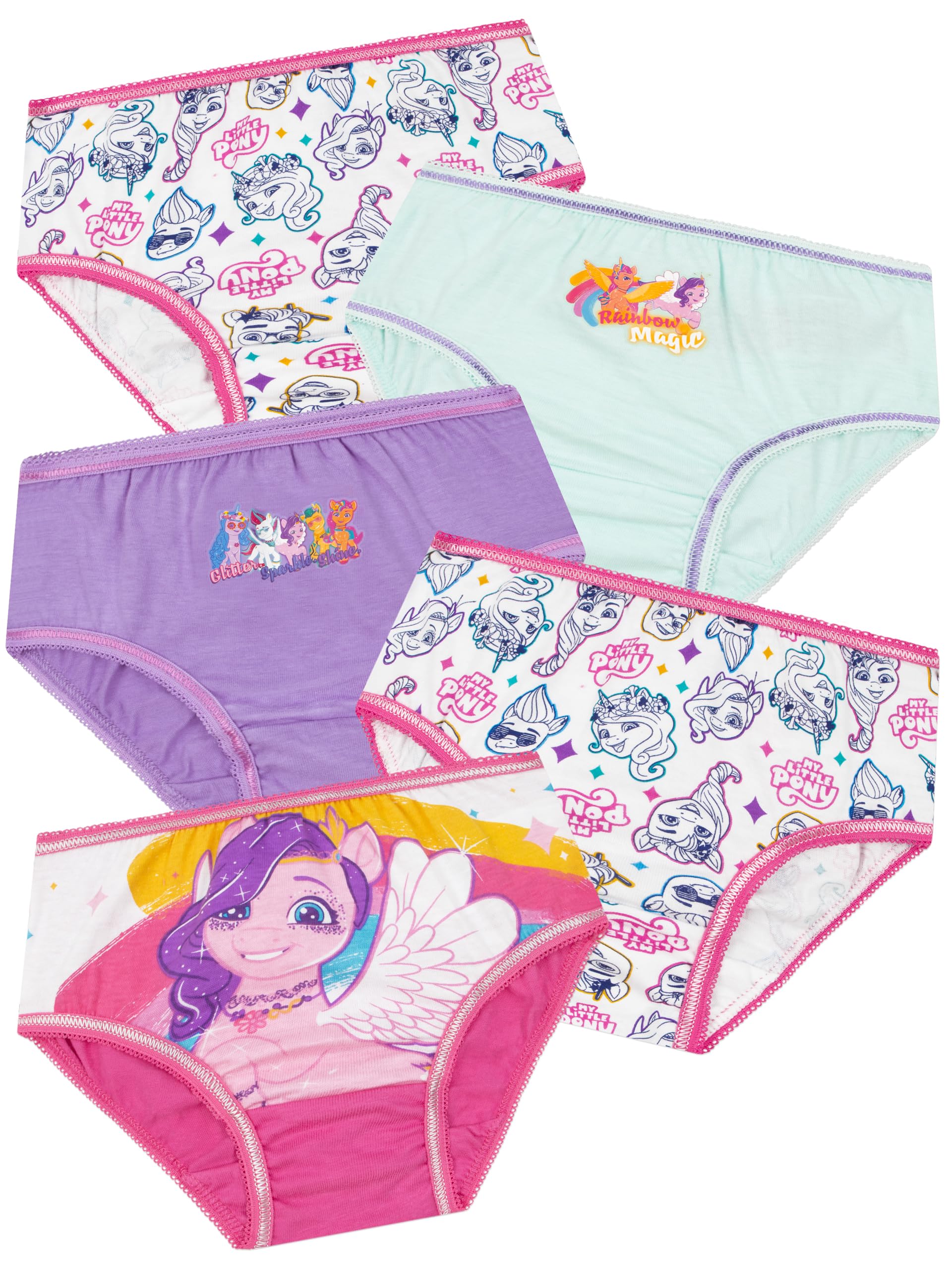 my-little-pony-pack-5-culottes-fille-coton-6-7-ans image 1