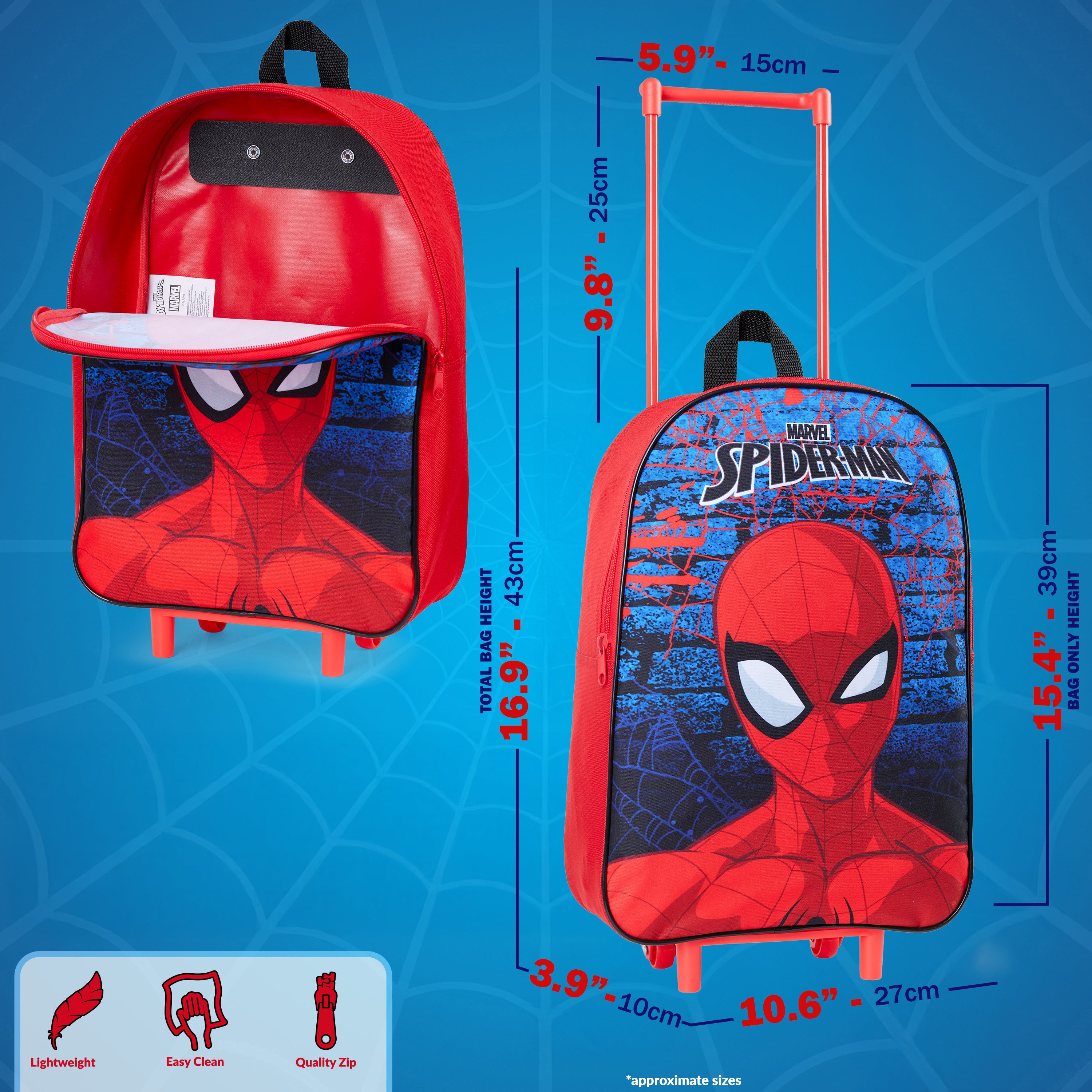 marvel-spiderman-valise-enfant-pliable-10-5l-39cm image 6