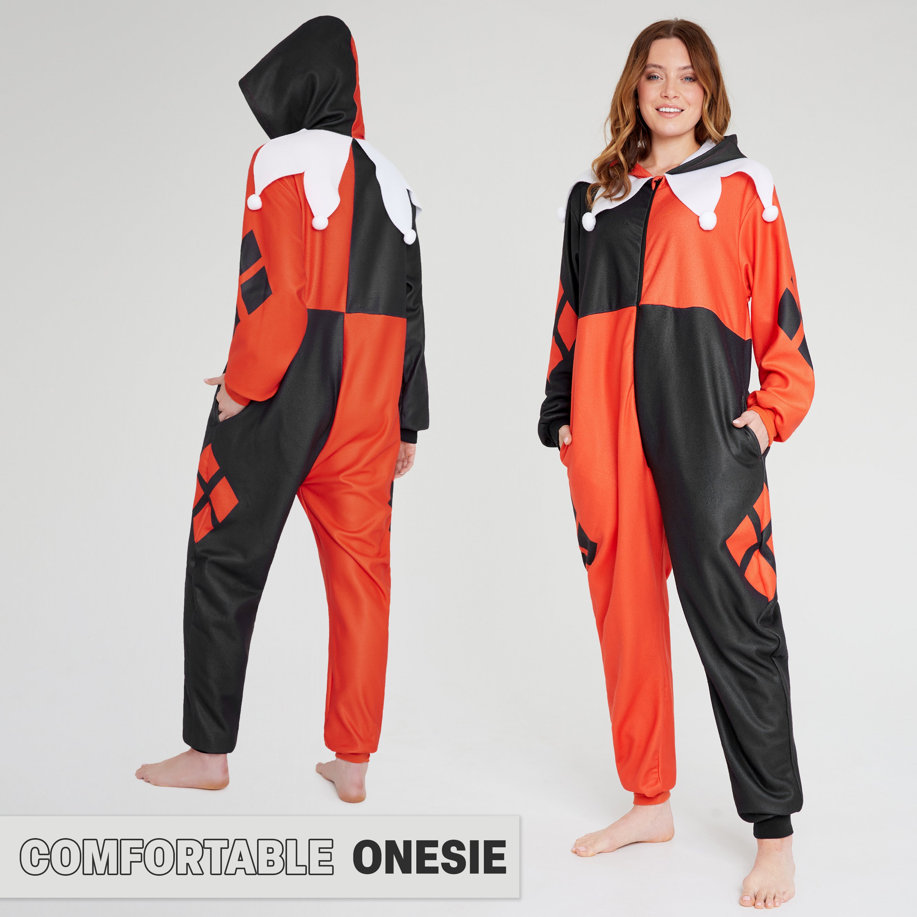 dc-comics-harley-quinn-combinaison-pyjama-polaire-femme-taille-m image 5