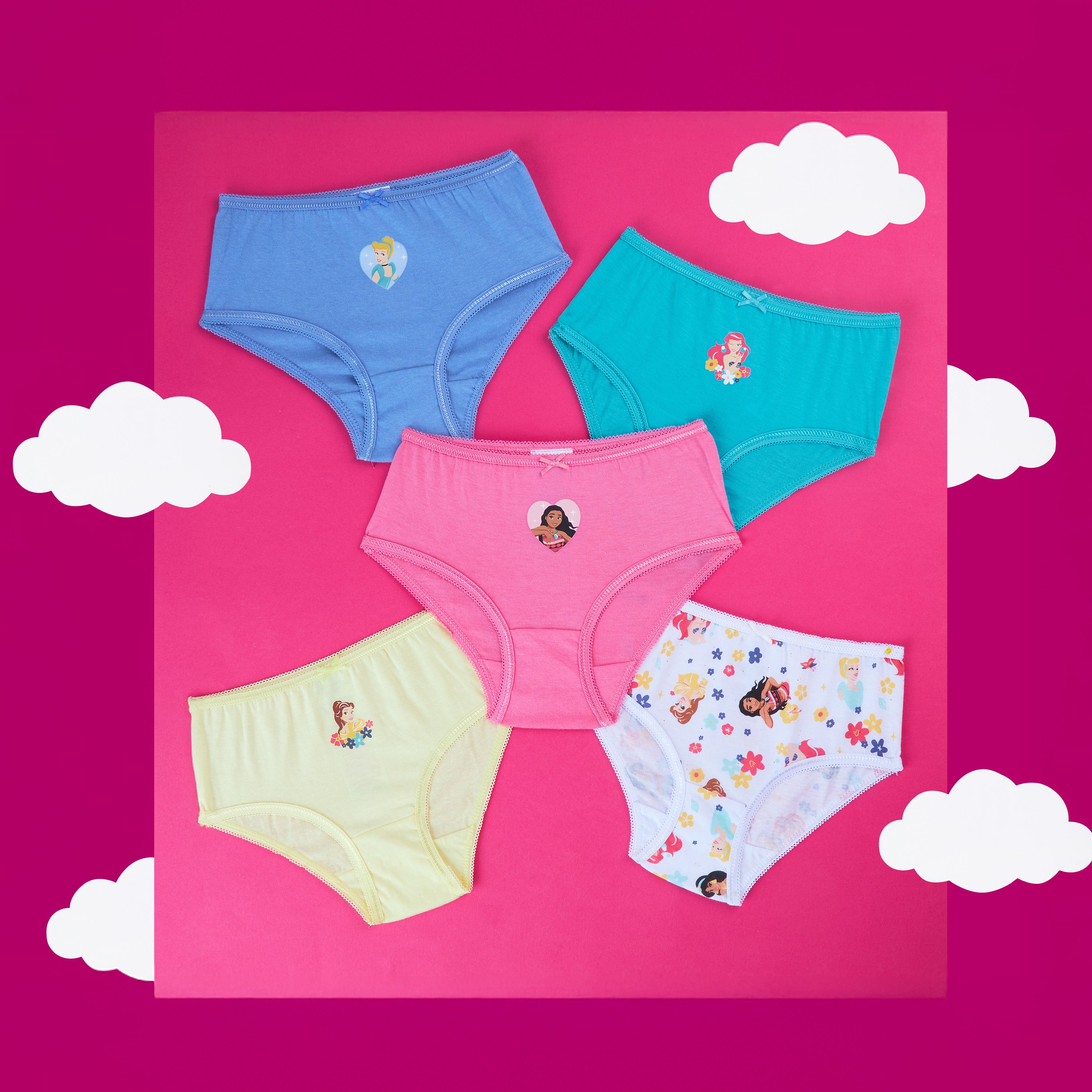 disney-princess-culotte-fille-coton-5-6-ans-lot image 5