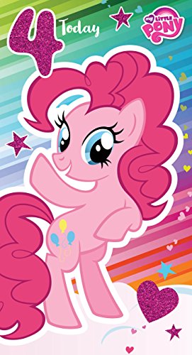 my-little-pony-party-carte-anniversaire-4-ans-paillettes image 2
