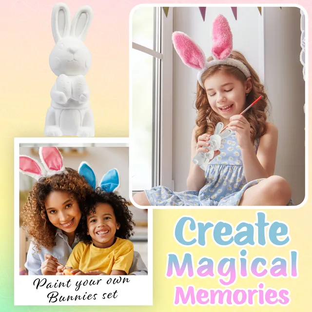 kreativekraft-kit-peinture-p-ques-lapins-4-pi-ces image 1