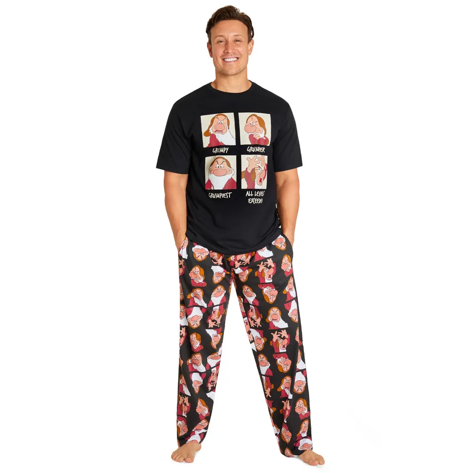 disney-grincheux-pyjama-homme-coton-t-shirt-pantalon image 1