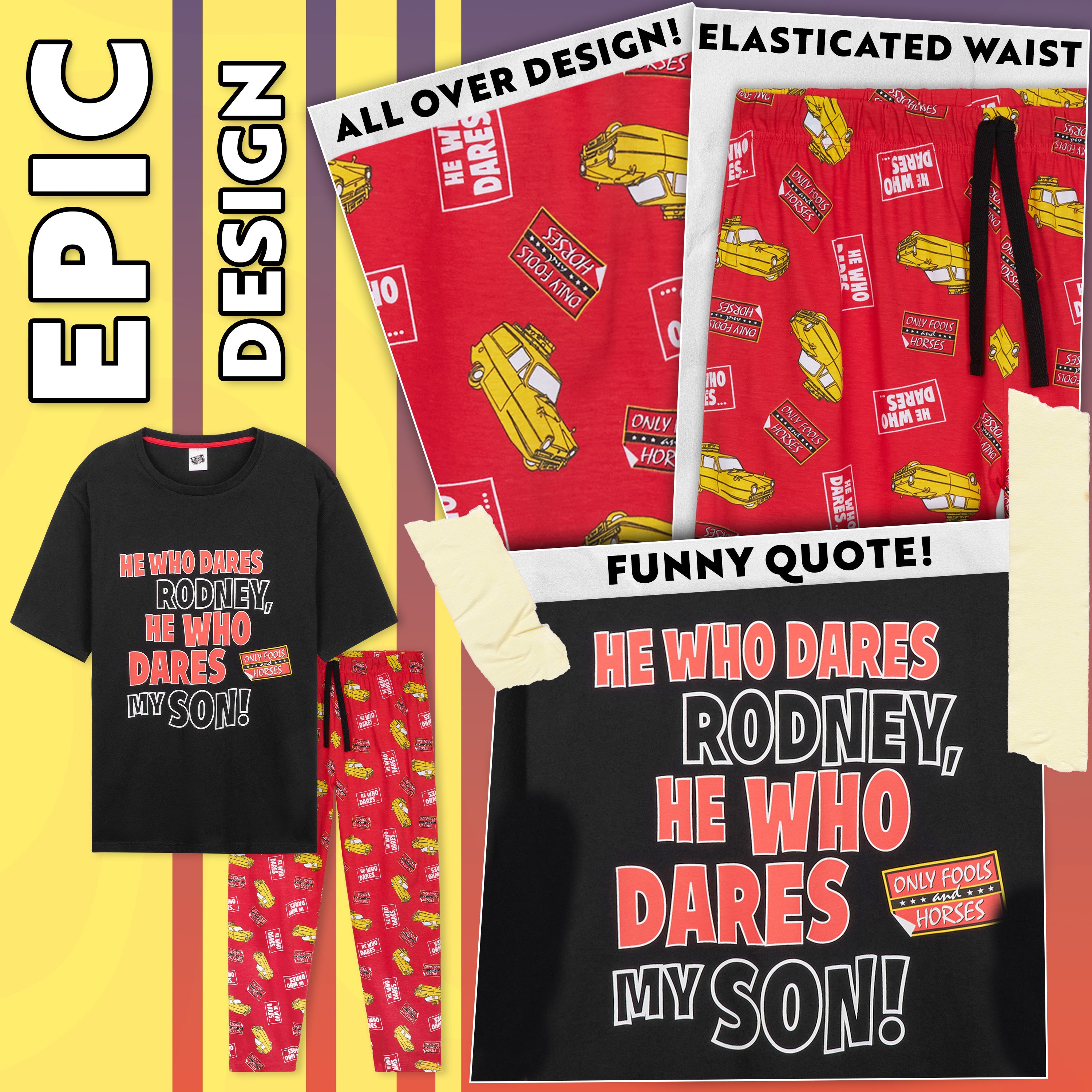 only-fools-and-horses-pyjama-long-homme-pantalon image 4