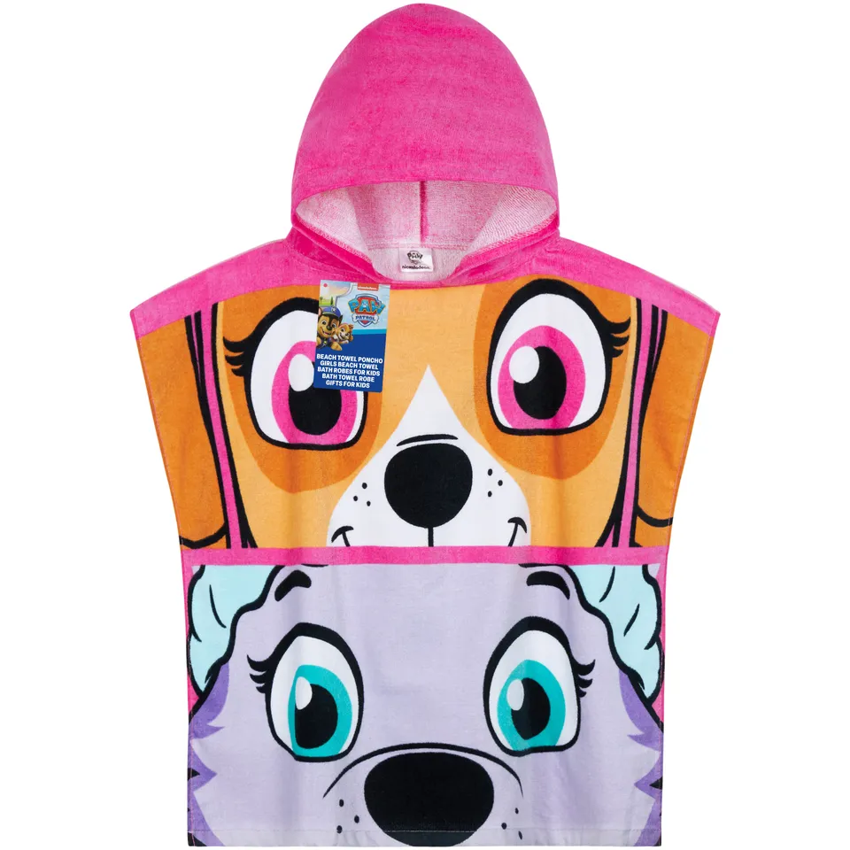 get-trend-pat-patrouille-serviette-capuche-enfant-rose-2-6-ans image 1