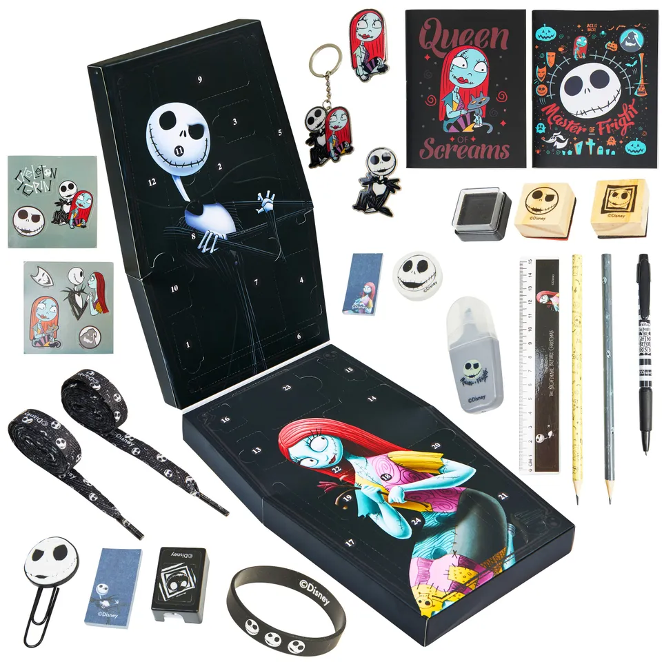 disney-nightmare-before-christmas-calendrier-avent-papeterie-noir image 1