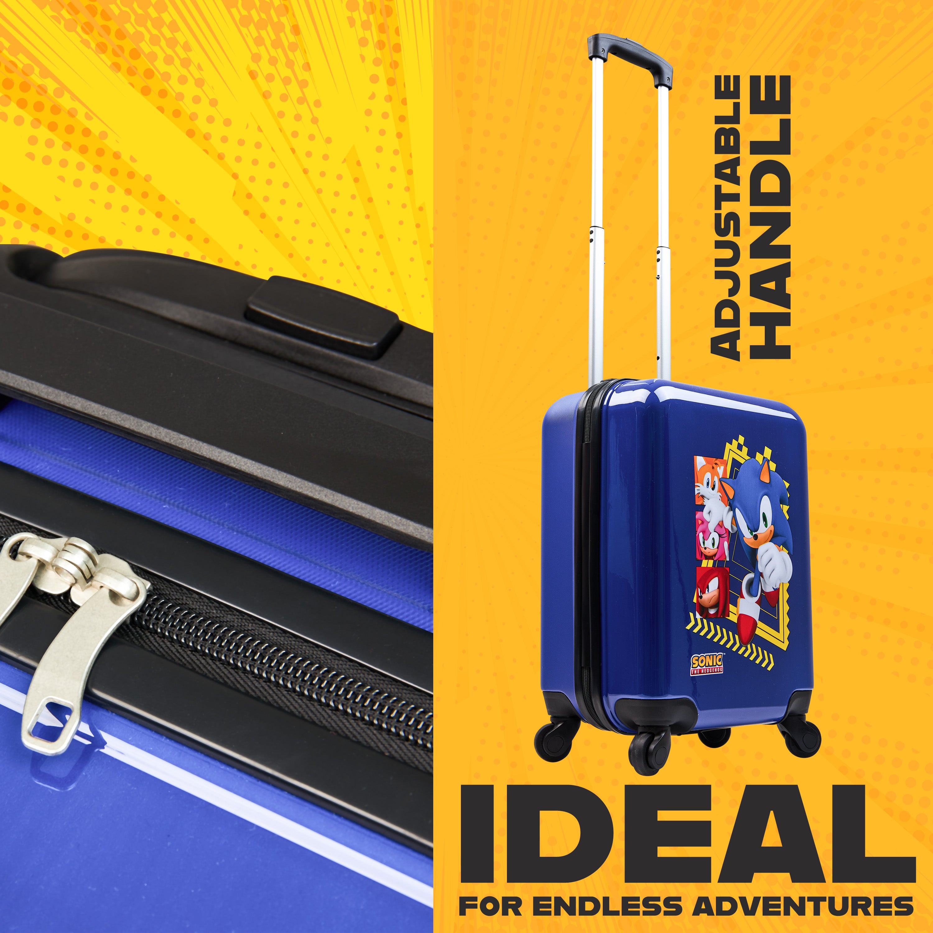sonic-valise-cabine-enfant-30l-4-roues-gamer image 4