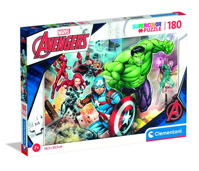 clementoni-marvel-avengers-puzzle-180-pi-ces-supercolor-48-5-cm image 1