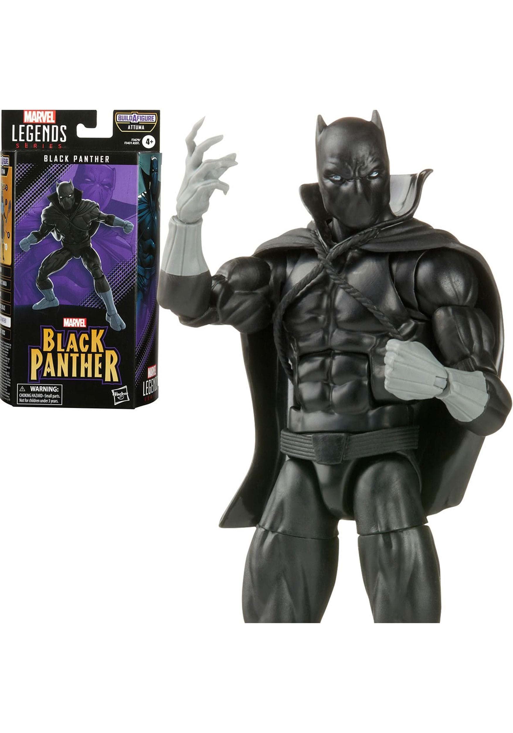 marvel-legends-series-black-panther-comics-figurine-15-cm-cape image 1