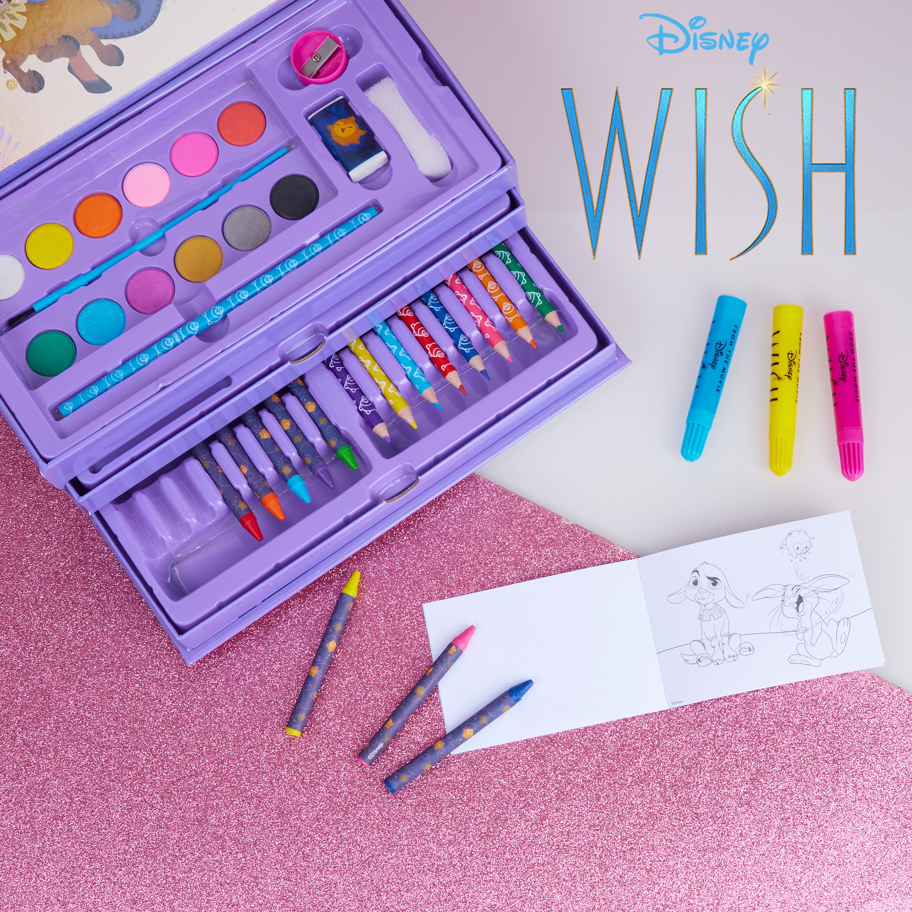disney-wish-coffret-peinture-enfant-40-pi-ces image 2