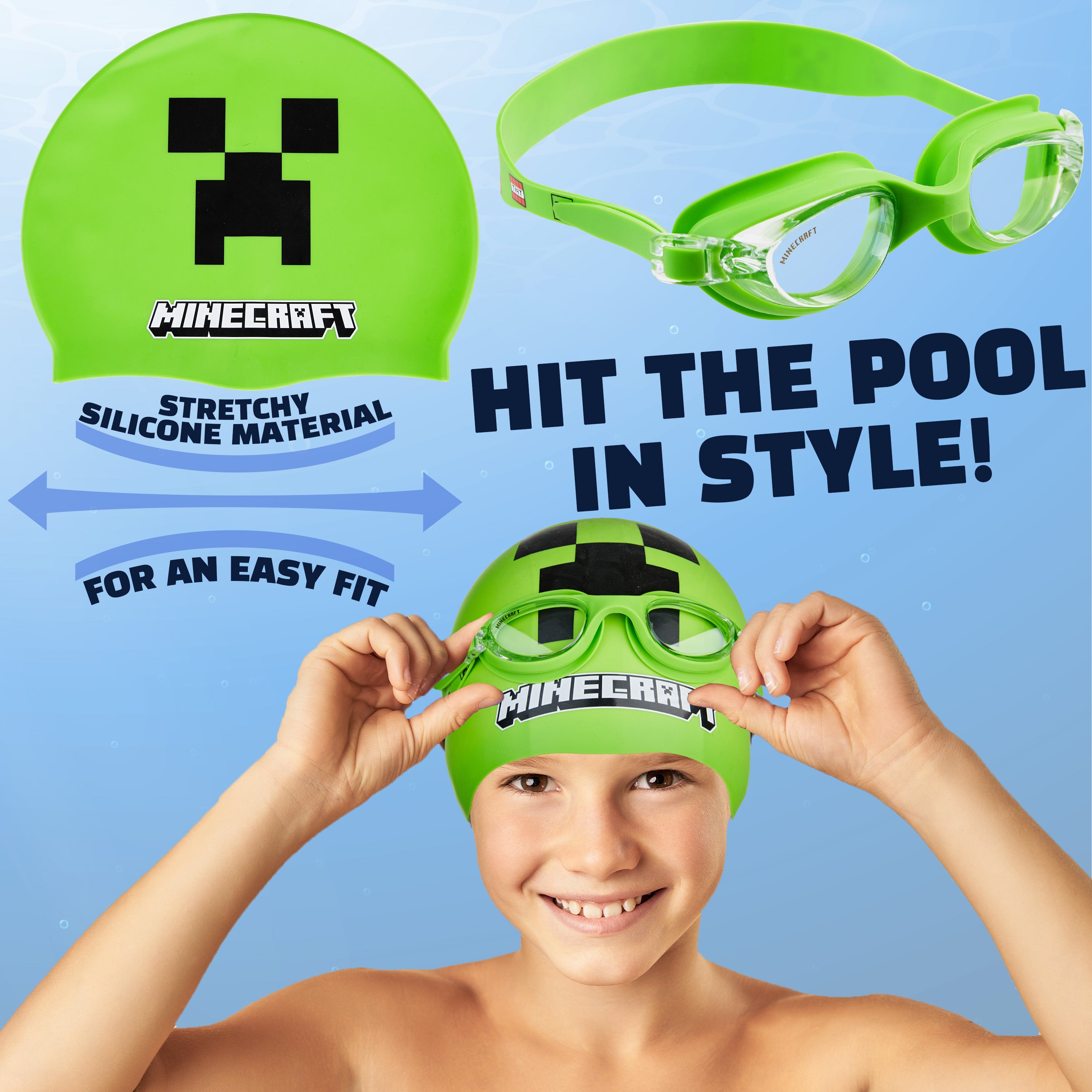 minecraft-kit-natation-enfant-lunettes-bonnet-anti-bu-e-uv image 6
