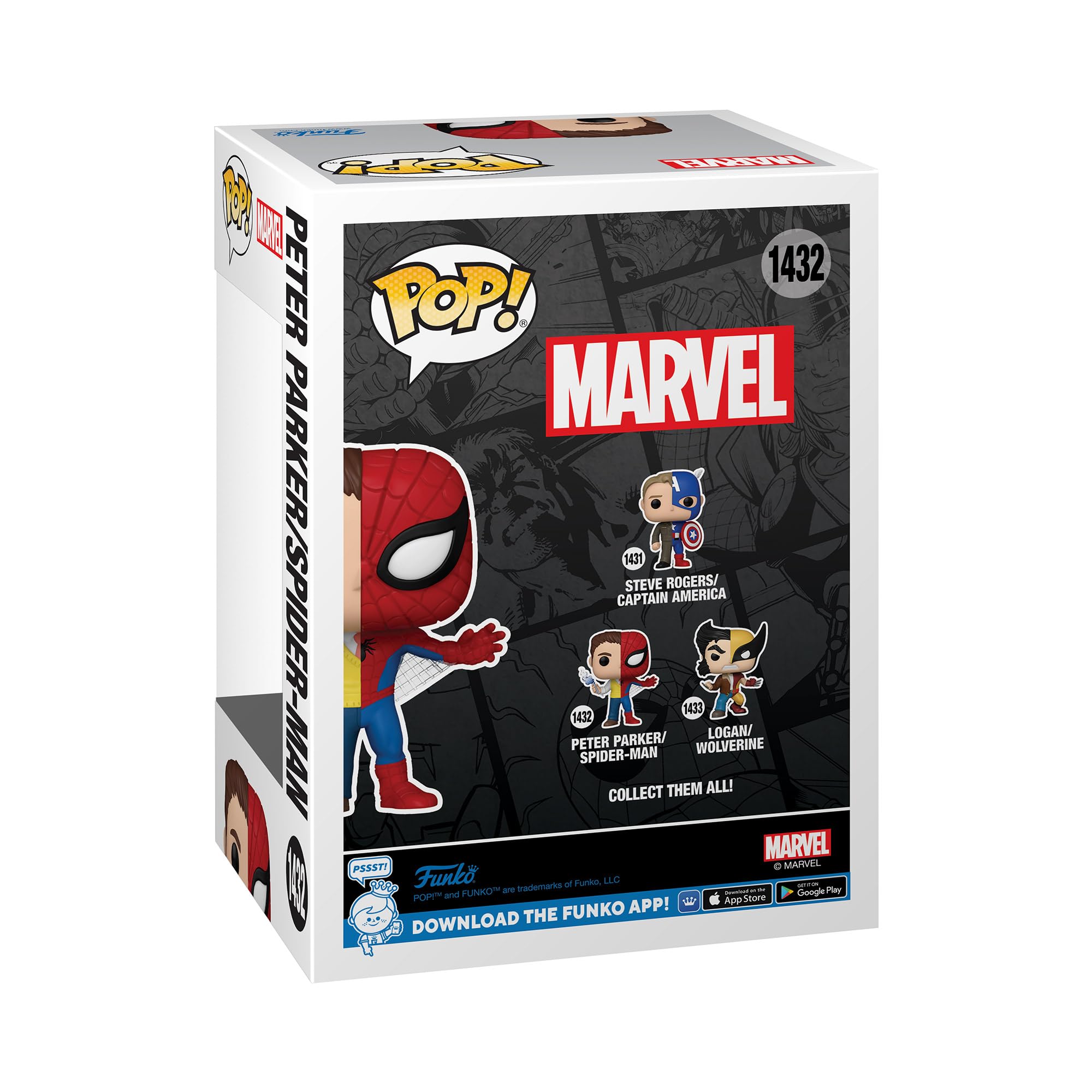 funko-pop-marvel-spider-man-parker-split-figurine-vinyle image 3