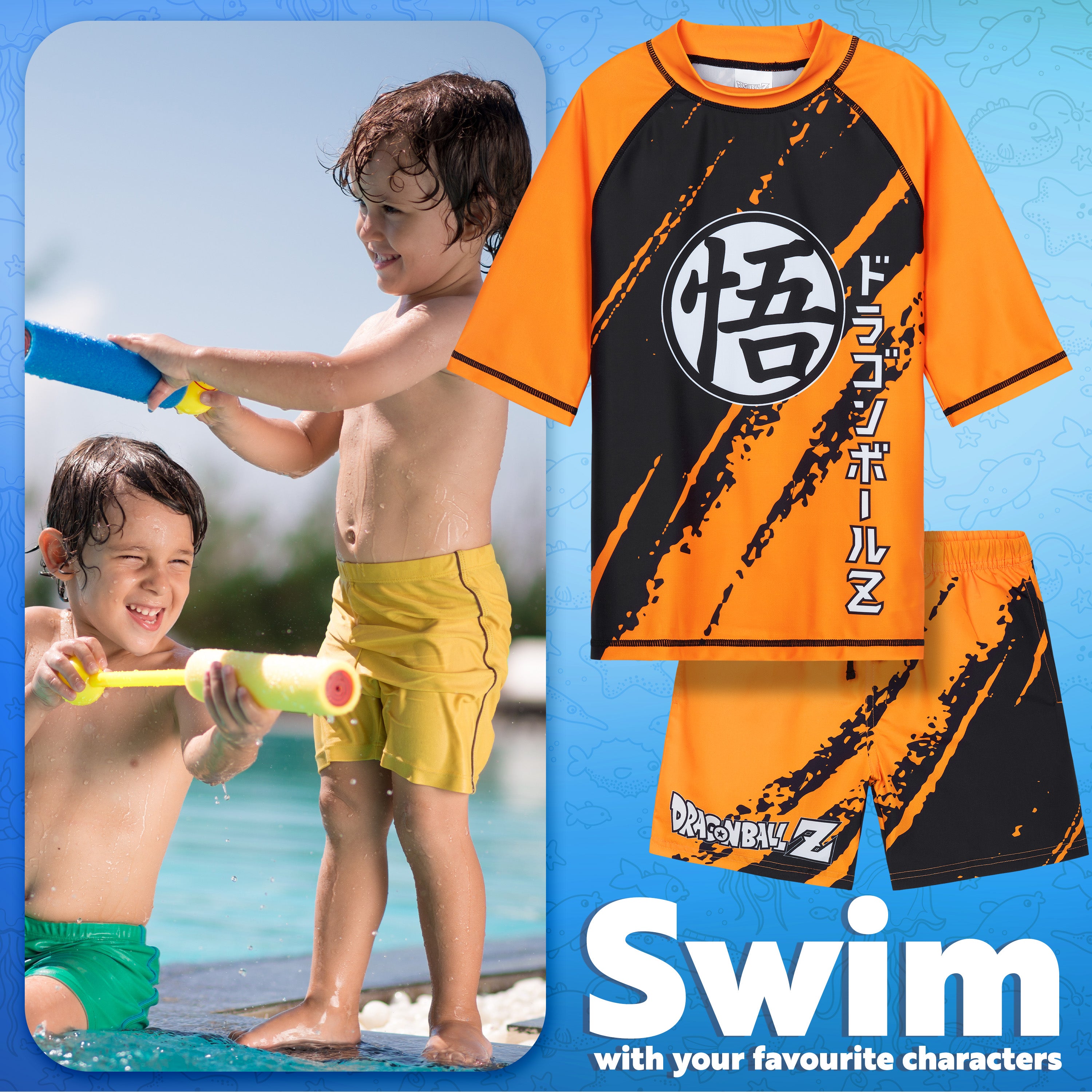 dragon-ball-z-maillot-de-bain-gar-on-2-pi-ces-9-10-ans image 3