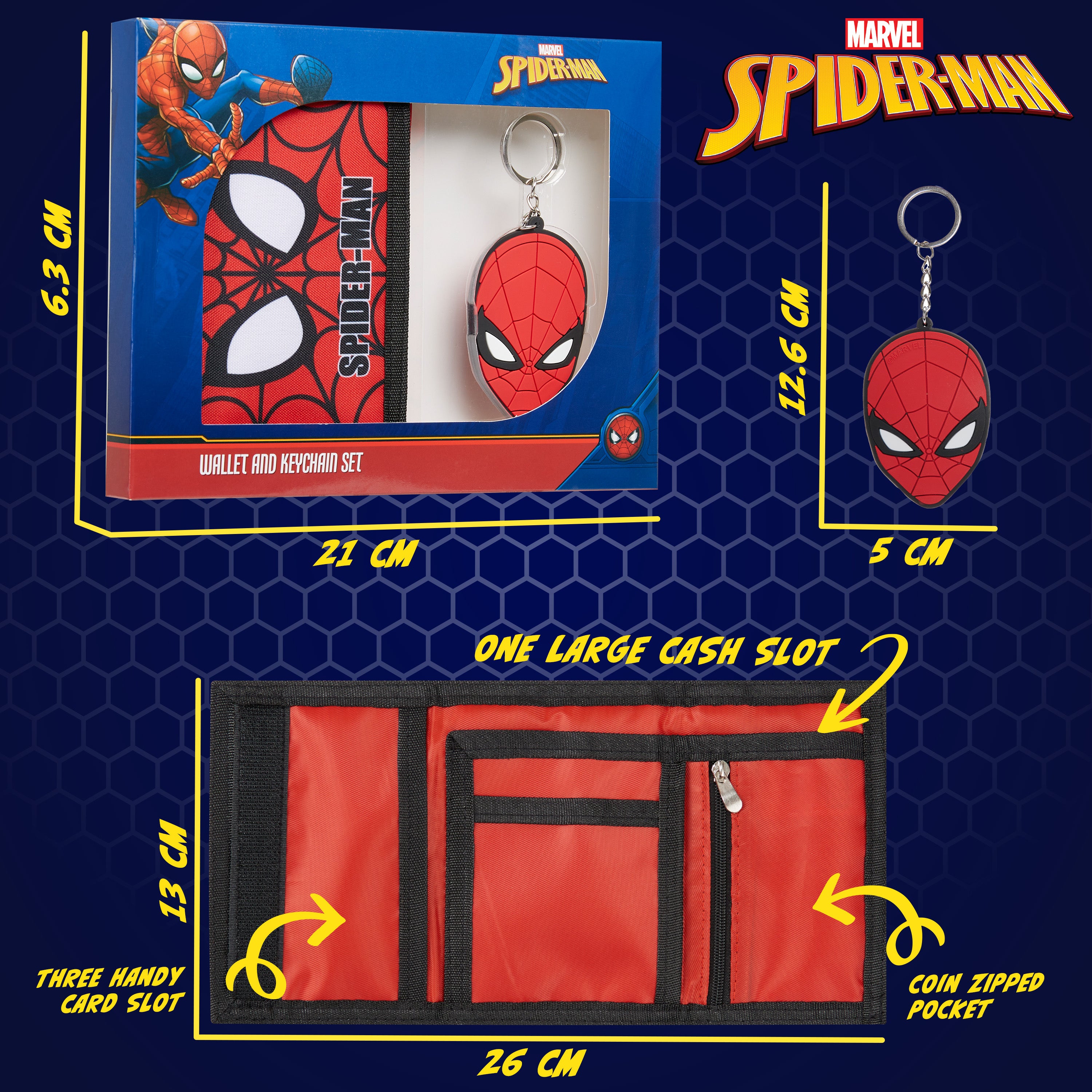 marvel-spiderman-portefeuille-enfant-rouge-porte-cl-s image 6