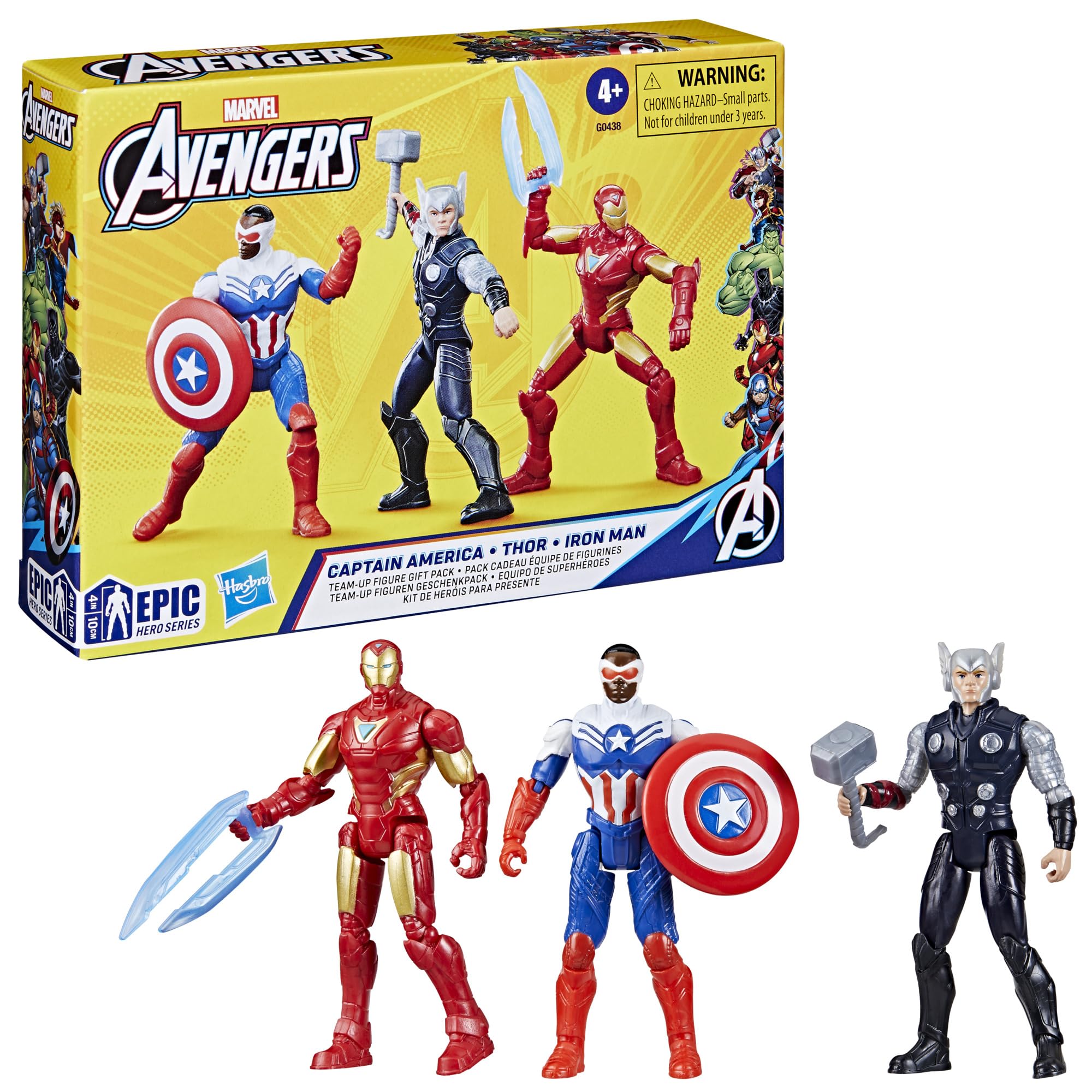 marvel-epic-hero-series-figurines-avengers-10-cm-pack-3 image 2