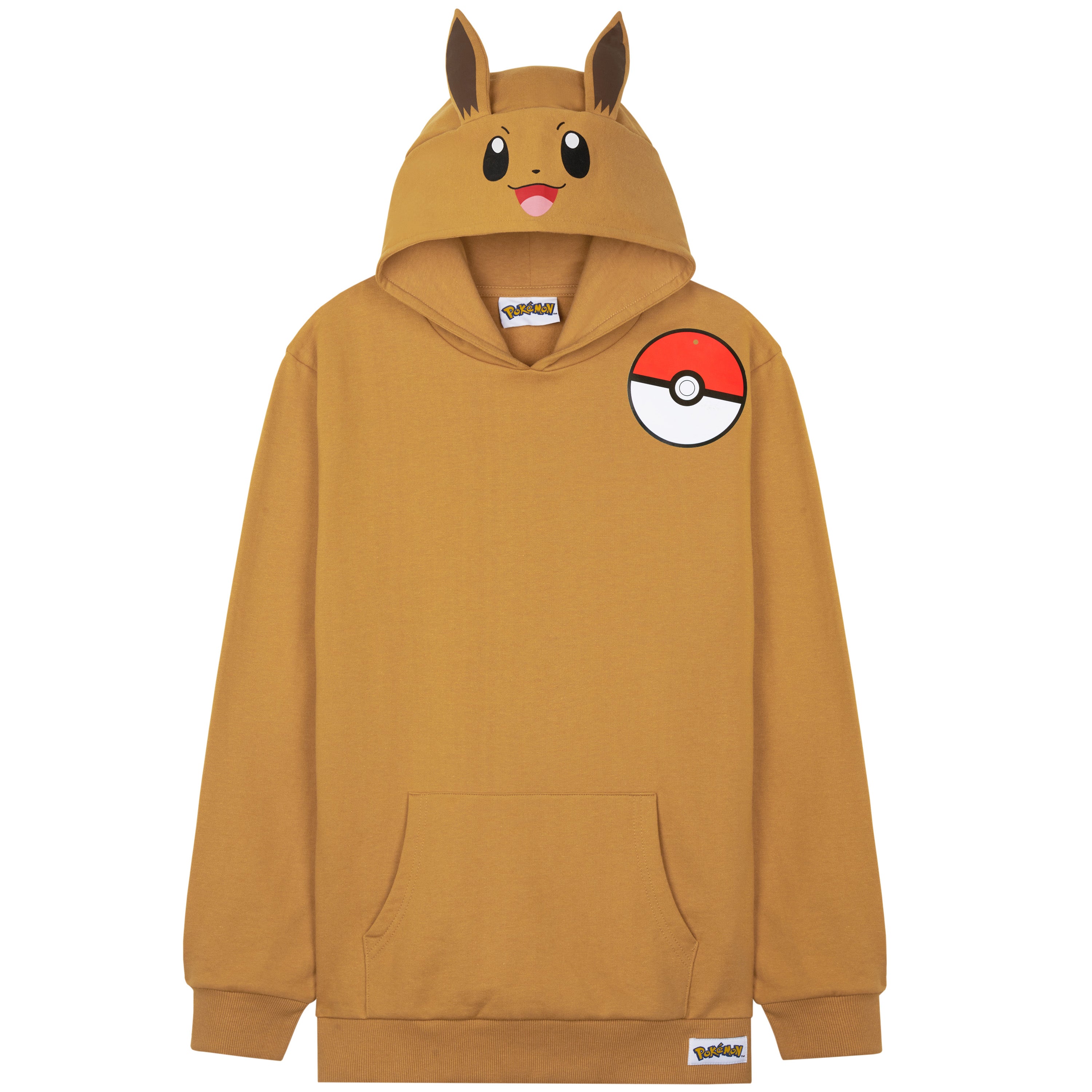 pokemon-evoli-sweat-capuche-enfant-9-10-ans-manches-longues image 1