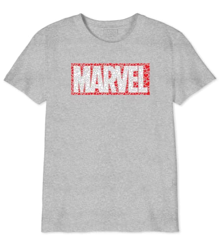 marvel-t-shirt-gar-on-10-ans-coton-gris-chin-super-h-ros image 5