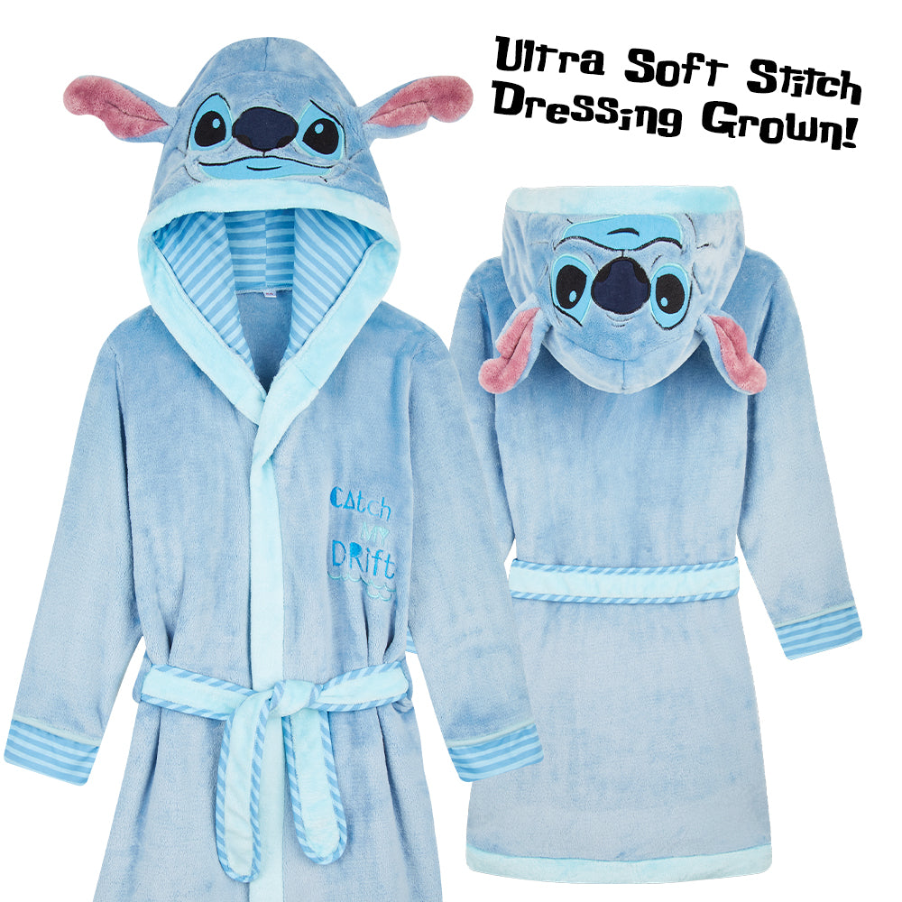 disney-stitch-peignoir-enfant-polaire-capuche-7-8-ans image 6