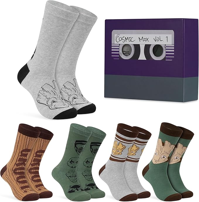 get-trend-men-chaussettes-groot-marvel-homme-lot-de-5-39-44 image 6
