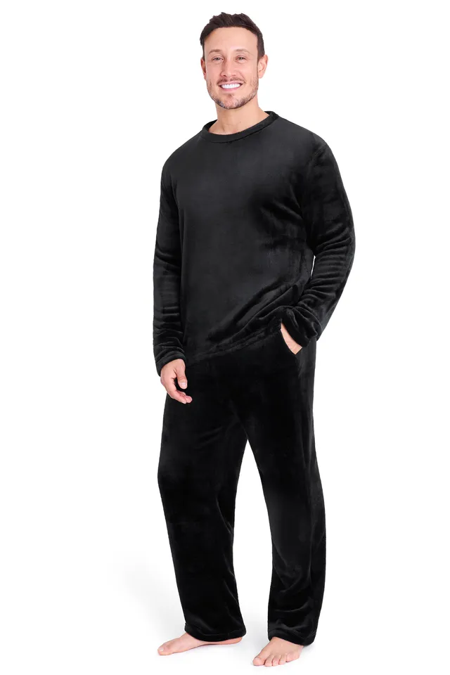 citycomfort-pyjama-homme-polaire-2-pi-ces-noir image 1