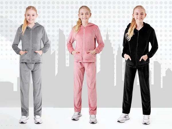 citycomfort-ensemble-jogging-velours-fille-capuche-2-pi-ces image 1