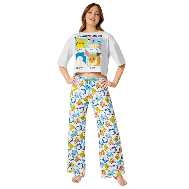pok-mon-pikachu-pyjama-femme-coton-taille-m-2-pi-ces image 1