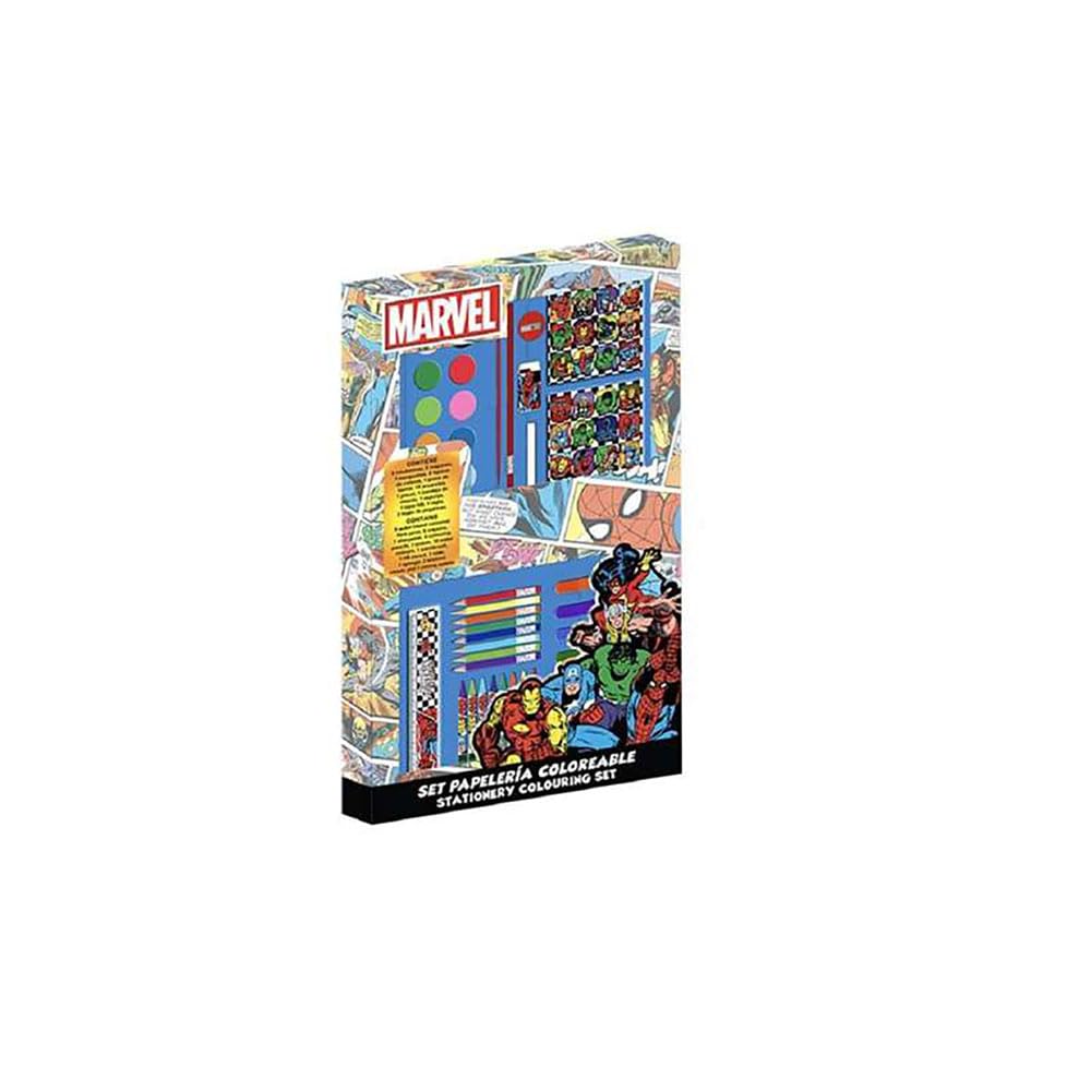 marvel-avengers-bo-te-papeterie-enfant-marqueurs-crayons image 1
