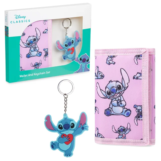 disney-stitch-portefeuille-enfant-rose-porte-cl-s image 1