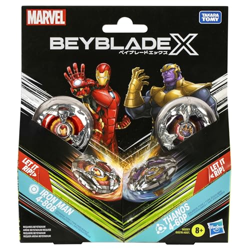 beyblade-x-marvel-iron-man-4-80b-vs-thanos-4-60b-toupies image 8