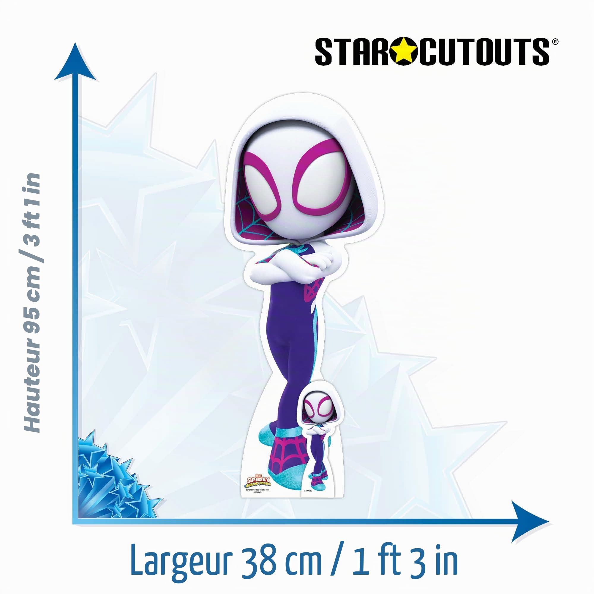 star-cutouts-spidey-ghost-spider-d-coupe-carton-araign-e-fant-me image 3