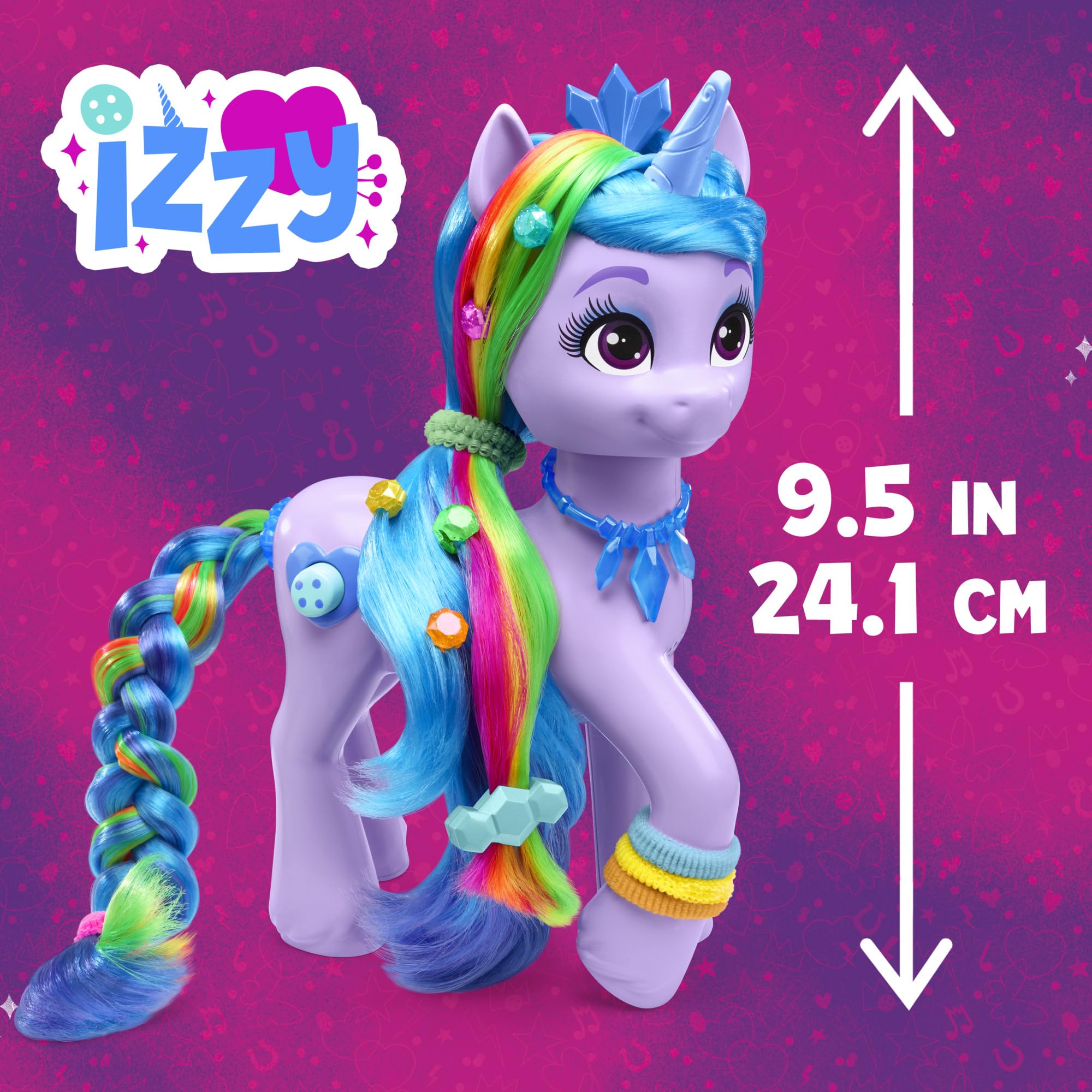 my-little-pony-izzy-moonbow-figurine-licorne-24-cm-arc-en-ciel image 6