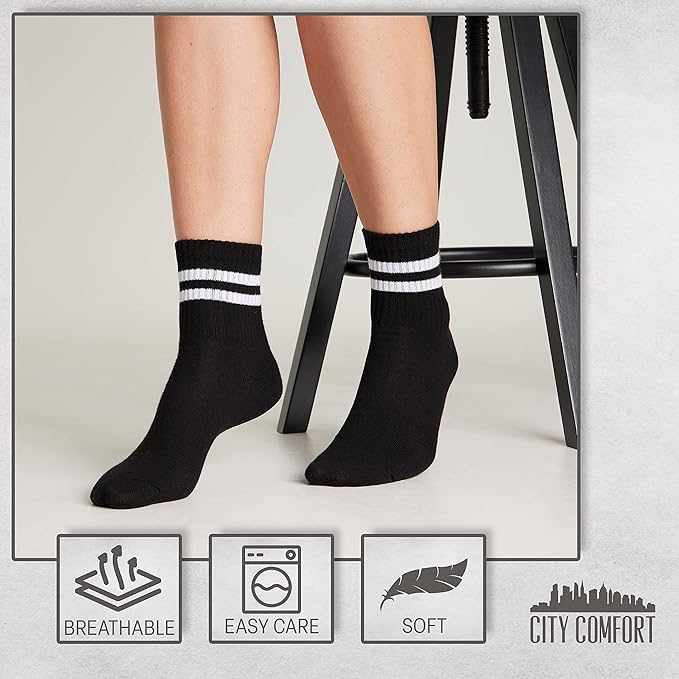 citycomfort-chaussettes-femme-lot-de-6-mi-mollet-37-40 image 6