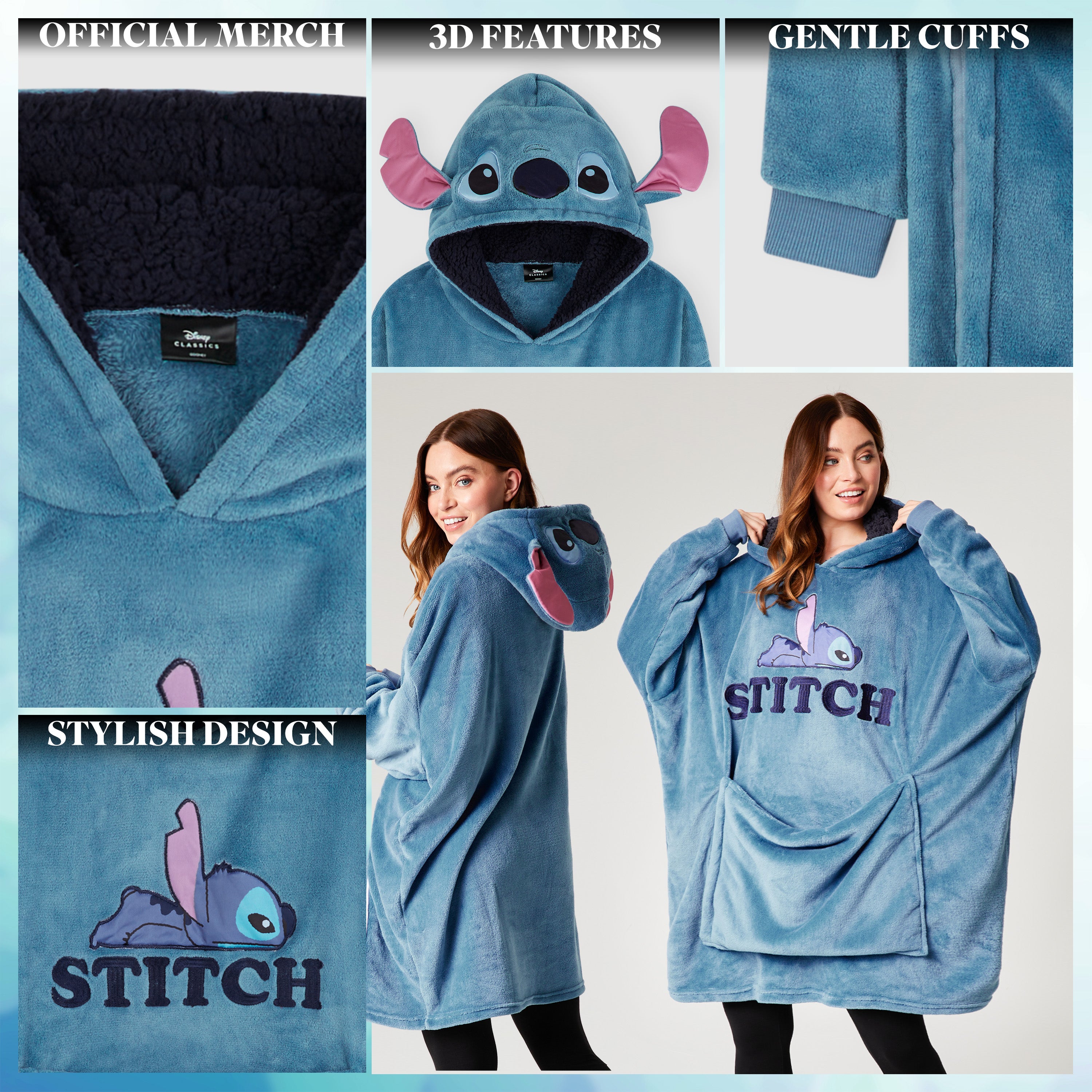 disney-stitch-sweat-plaid-2-en-1-femme-sherpa-taille-unique image 4