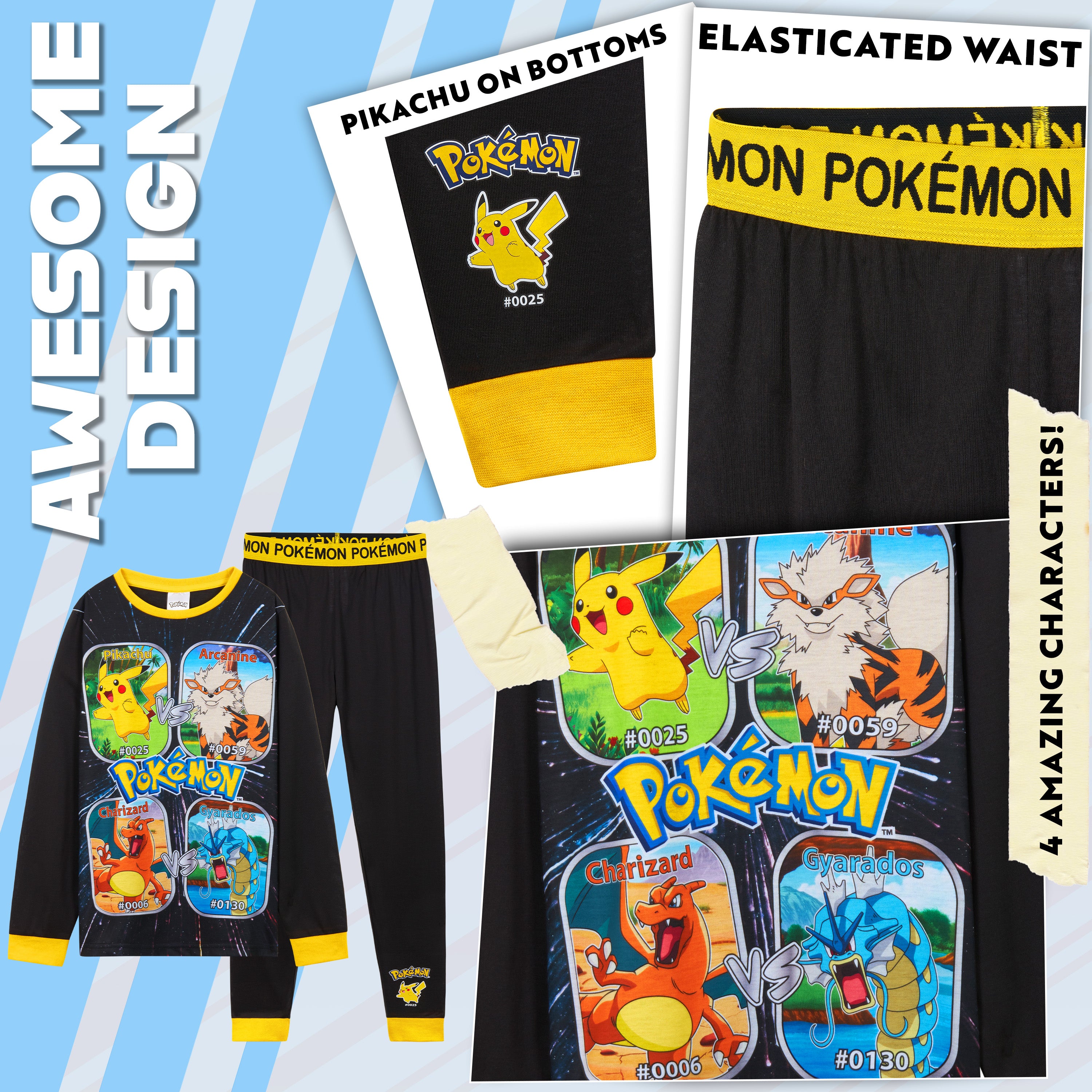 pok-mon-pikachu-pyjama-gar-on-manches-longues-2-pi-ces image 4