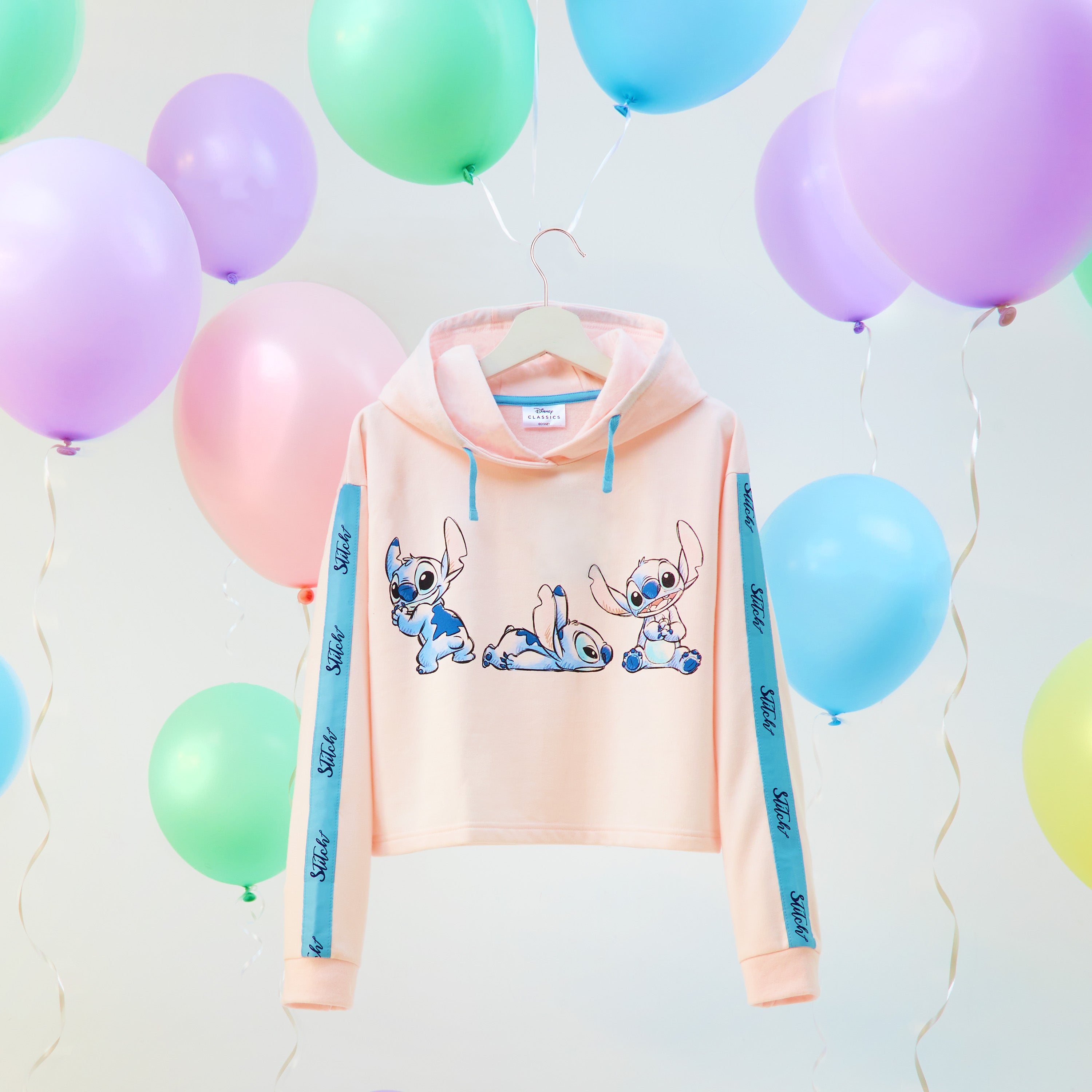 get-trend-girls-disney-stitch-sweat-capuche-fille-court-doux image 2