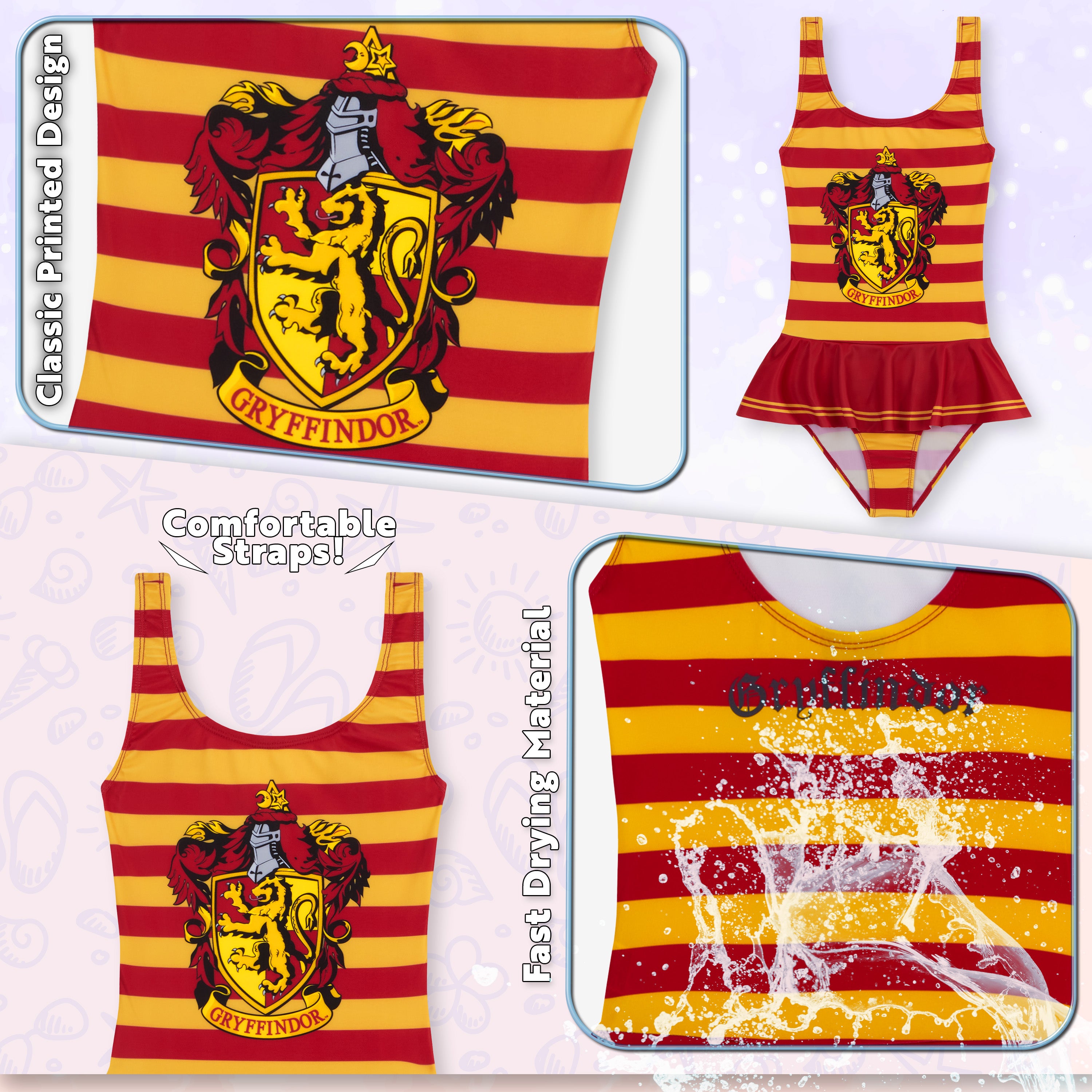 harry-potter-maillot-une-pi-ce-fille-poudlard-9-10-ans image 5