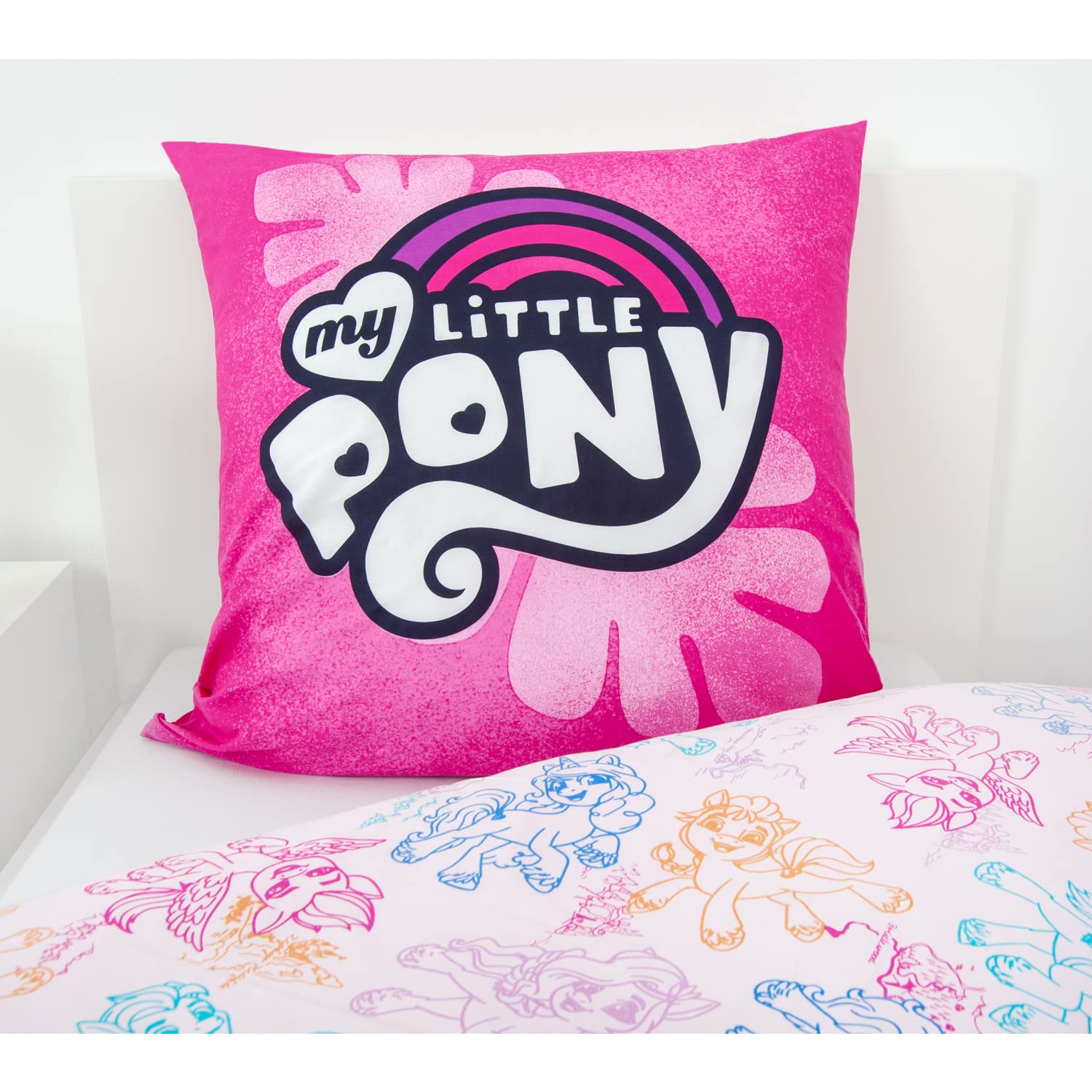 my-little-pony-herding-parure-de-lit-coton-rose-135x200-cm image 4