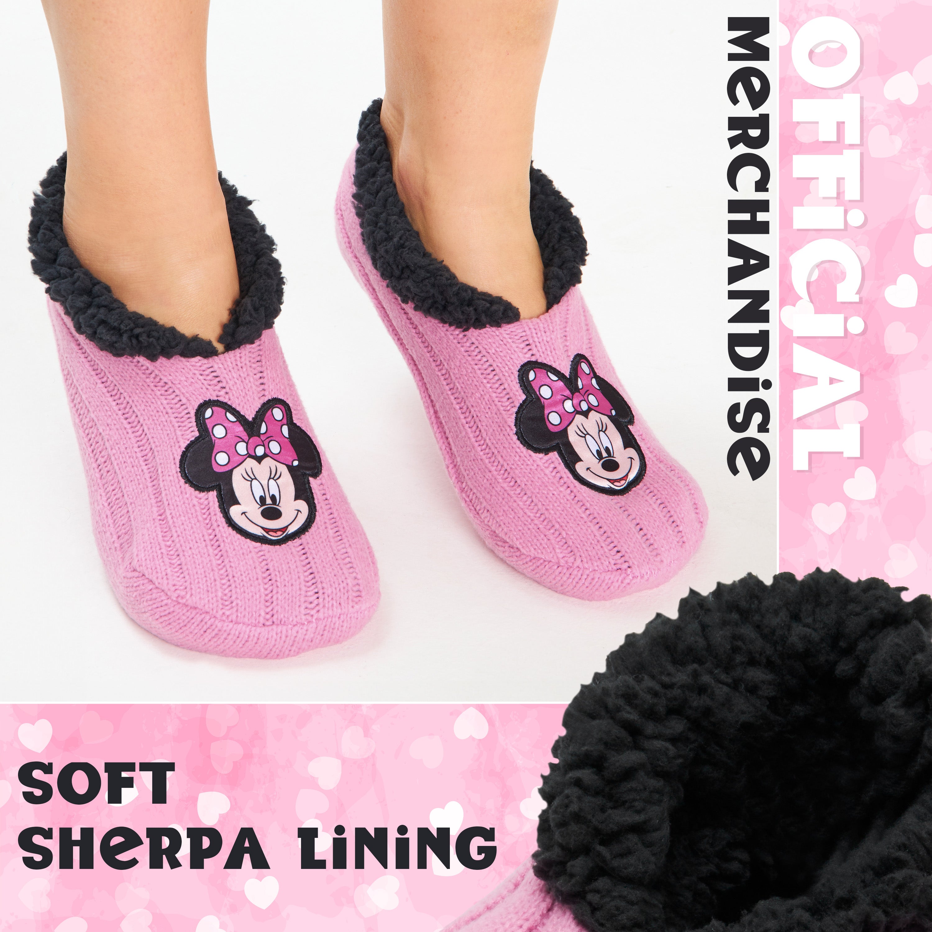 disney-chaussons-femme-ballerines-tricot-sherpa-minnie image 5