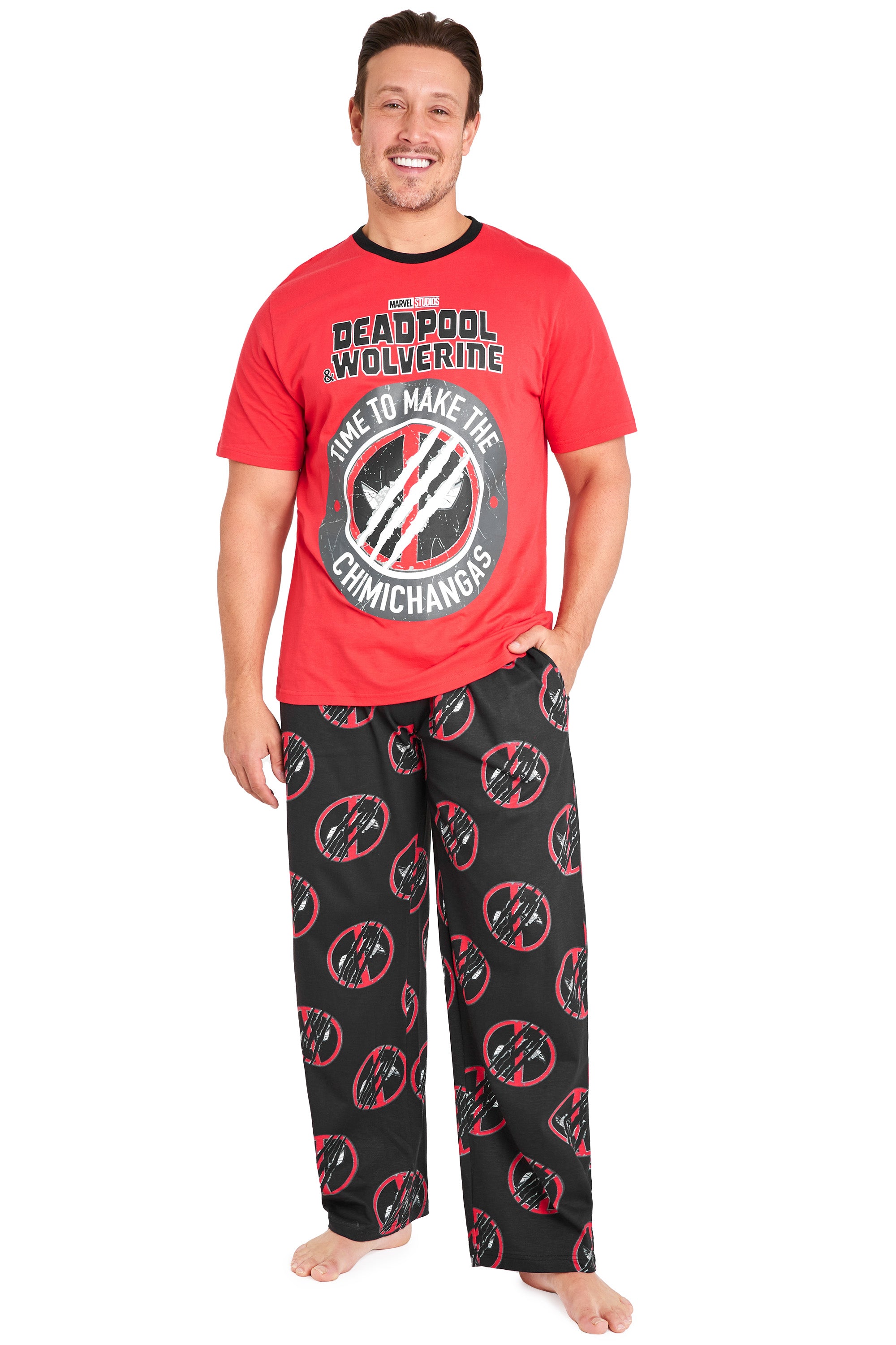 marvel-deadpool-wolverine-pyjama-homme-taille-l image 1