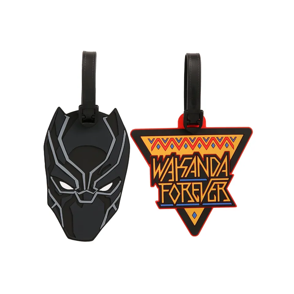 marvel-black-panther-lot-2-tiquettes-bagage-wakanda image 1