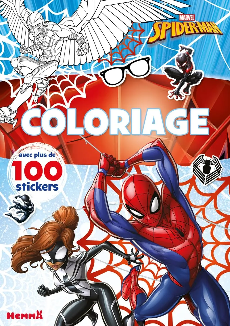 marvel-spider-man-coloriage-100-stickers-livre-d-s-4-ans-2 image 1